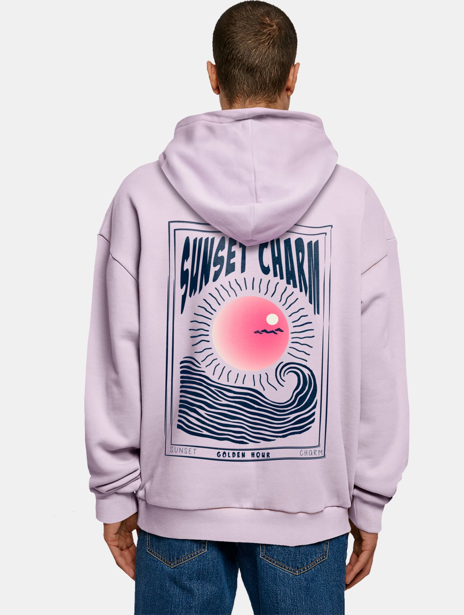 Merchcode Sunset Charm Oversized Hoody – Bild 2