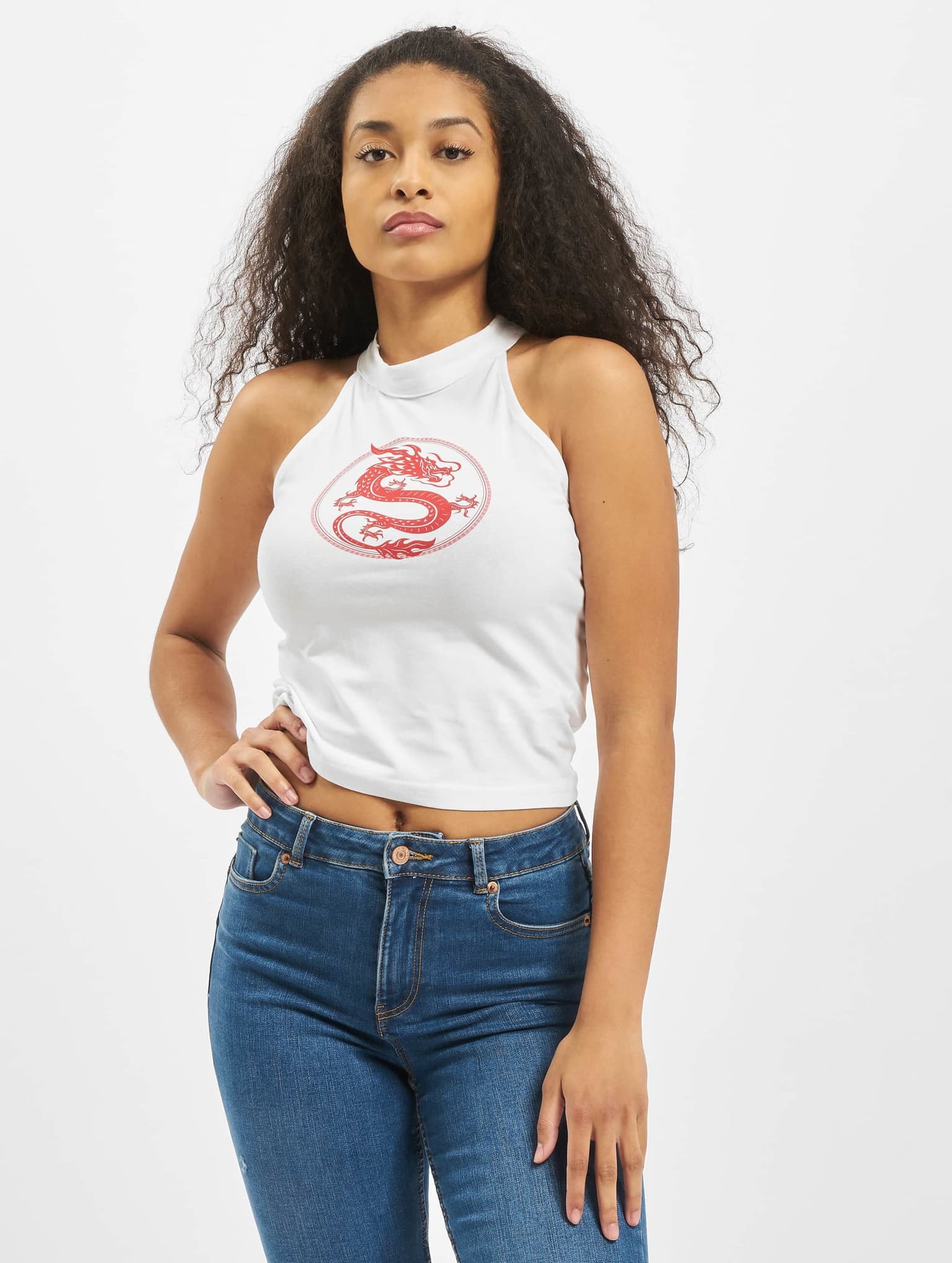 Mister Tee Ladies Dragon Turtleneck Short Top – Bild 3