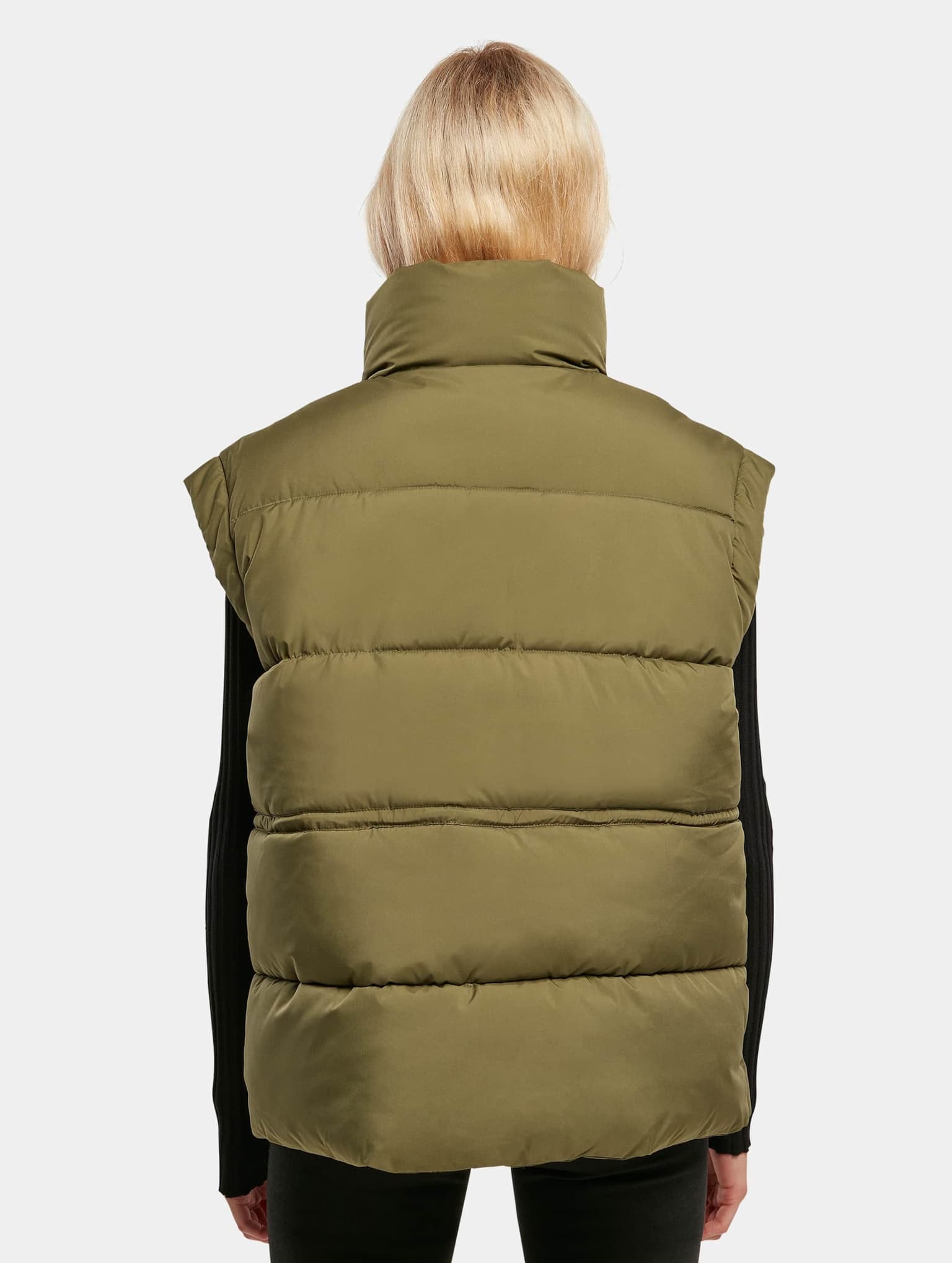 Urban Classics Ladies Waisted Puffer Vest – Bild 2
