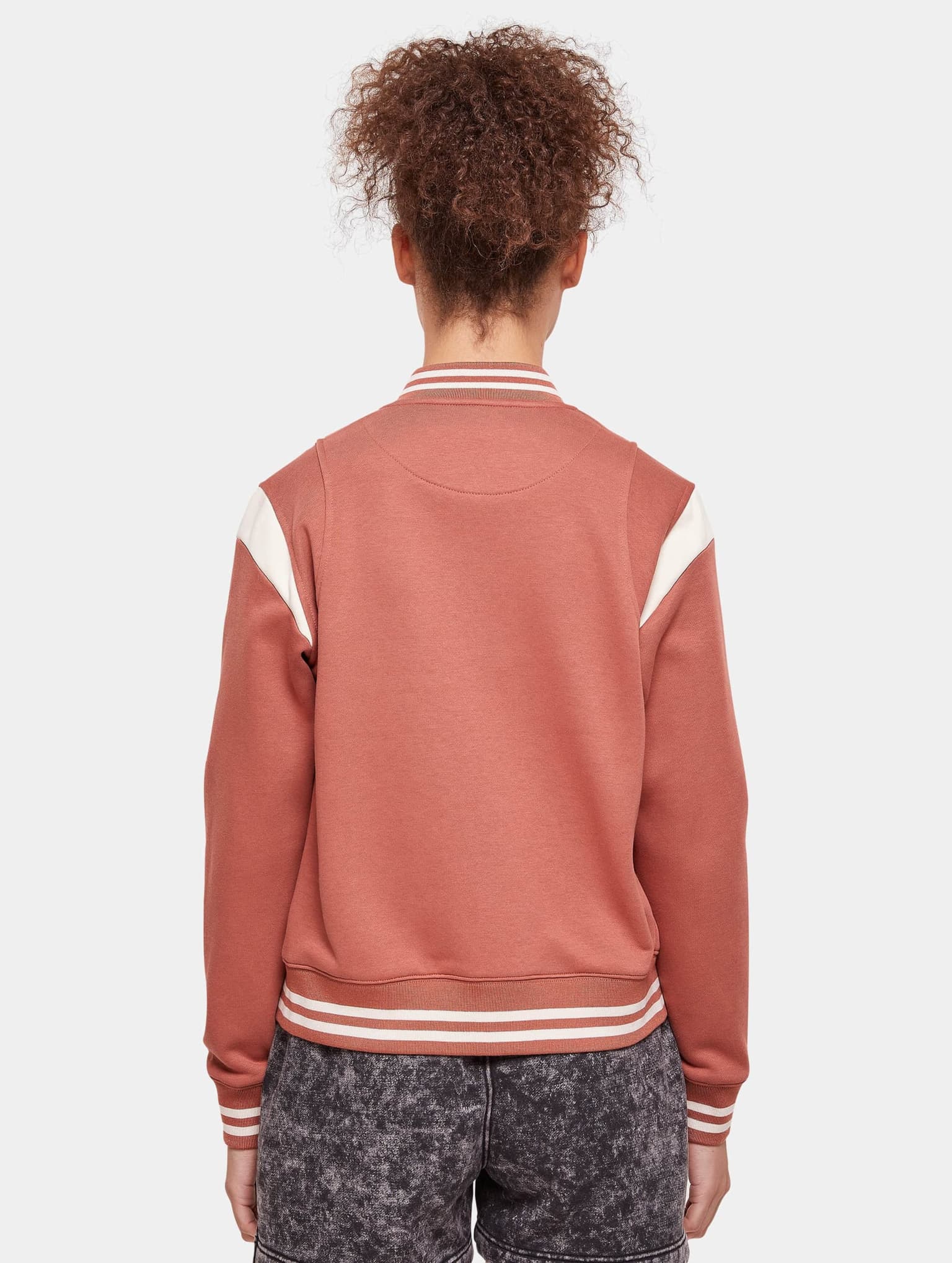 Urban Classics Ladies Inset College Sweat Jacket – Bild 2