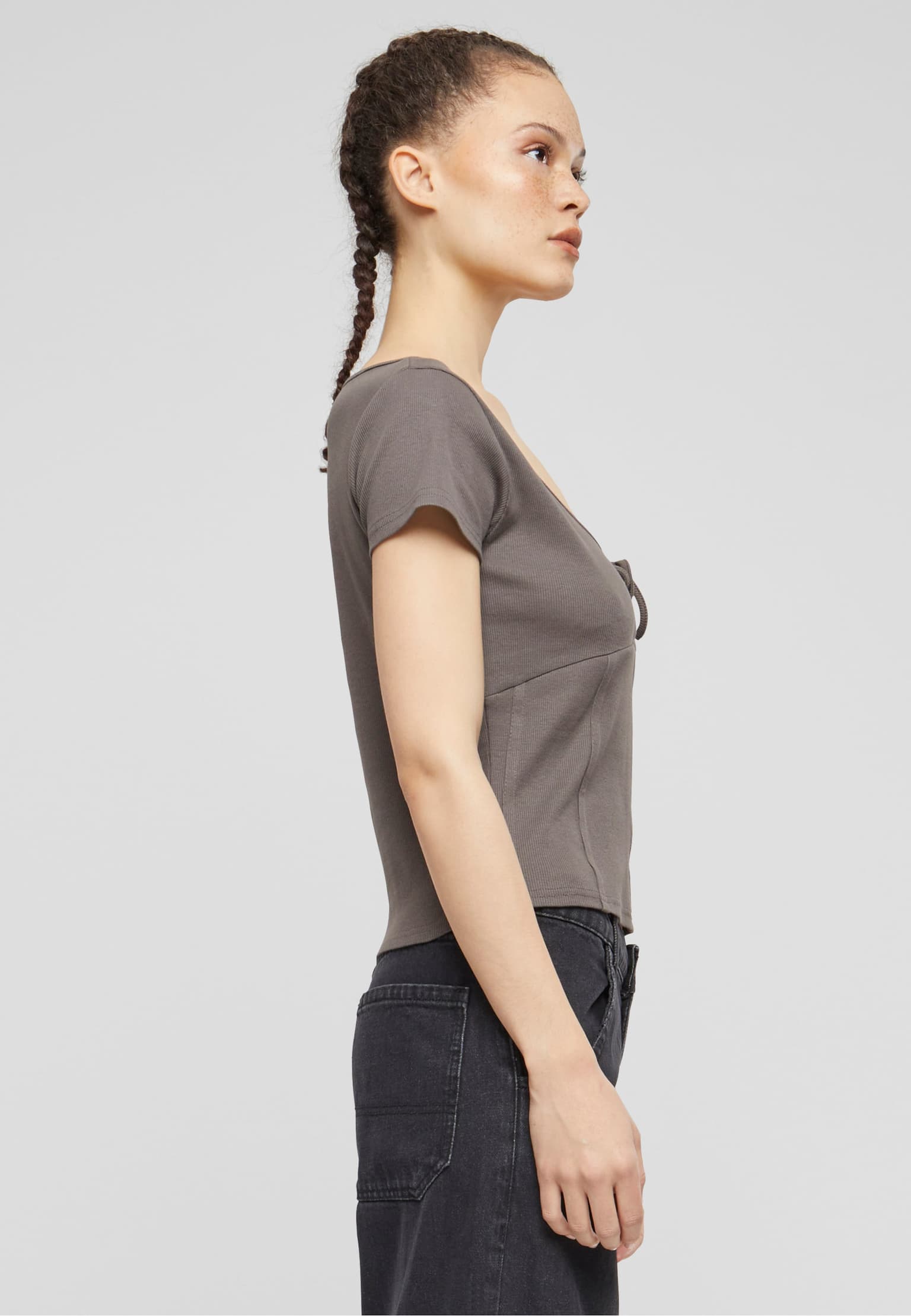 KW241-026-2 Karl Kani Og Corset Rib Tee – Bild 4