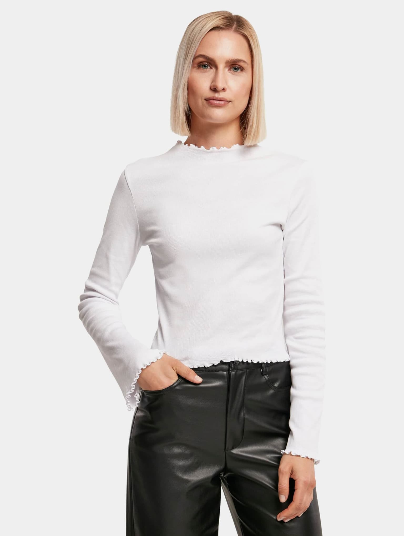 Urban Classics Ladies Rib Turtelneck Longsleeve