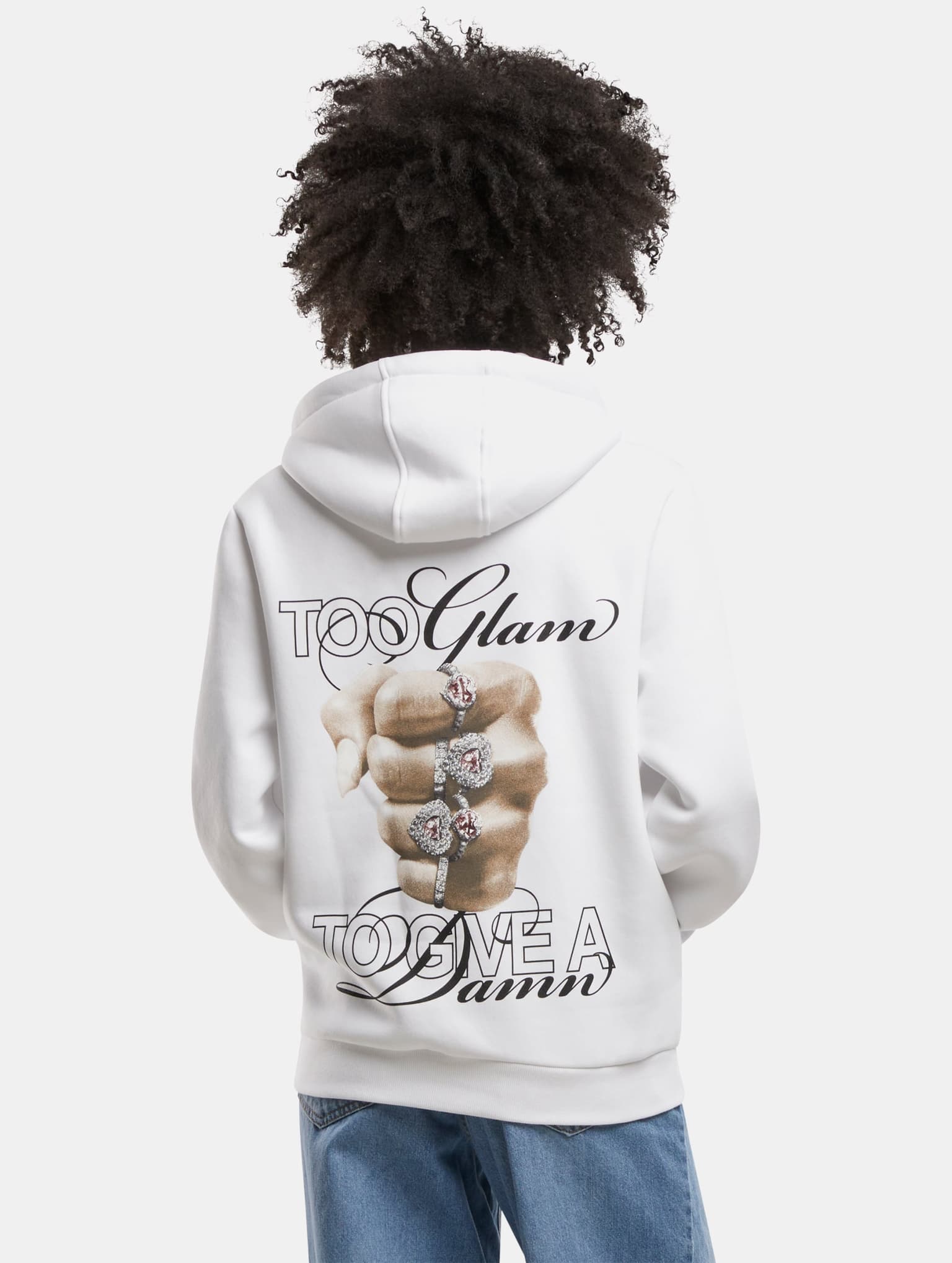 Miss Tee Give A Damn Ladies Fluffy Hoody – Bild 2