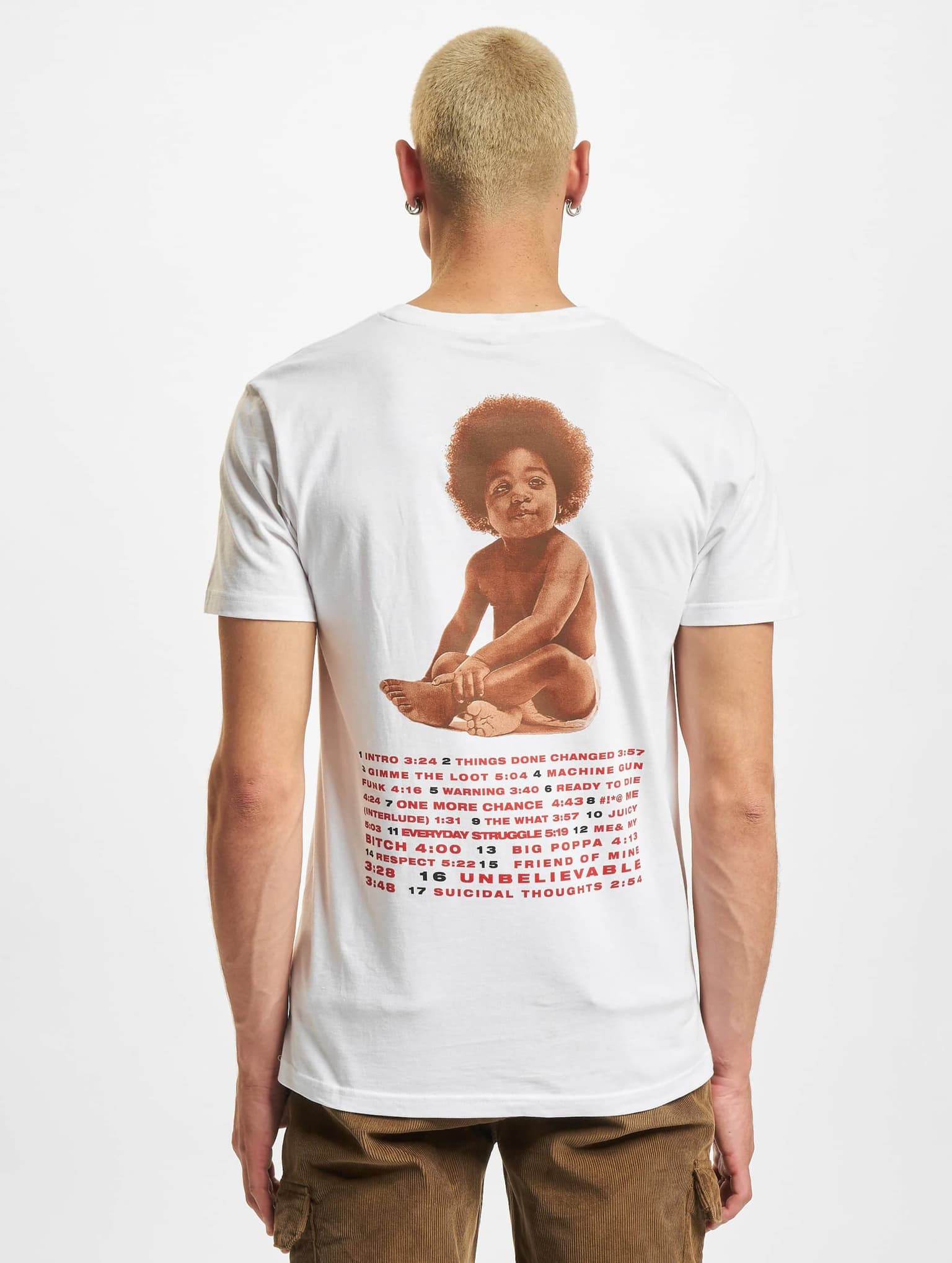 Merchcode Notorious Big Ready To Die Tracklist Tee – Bild 2