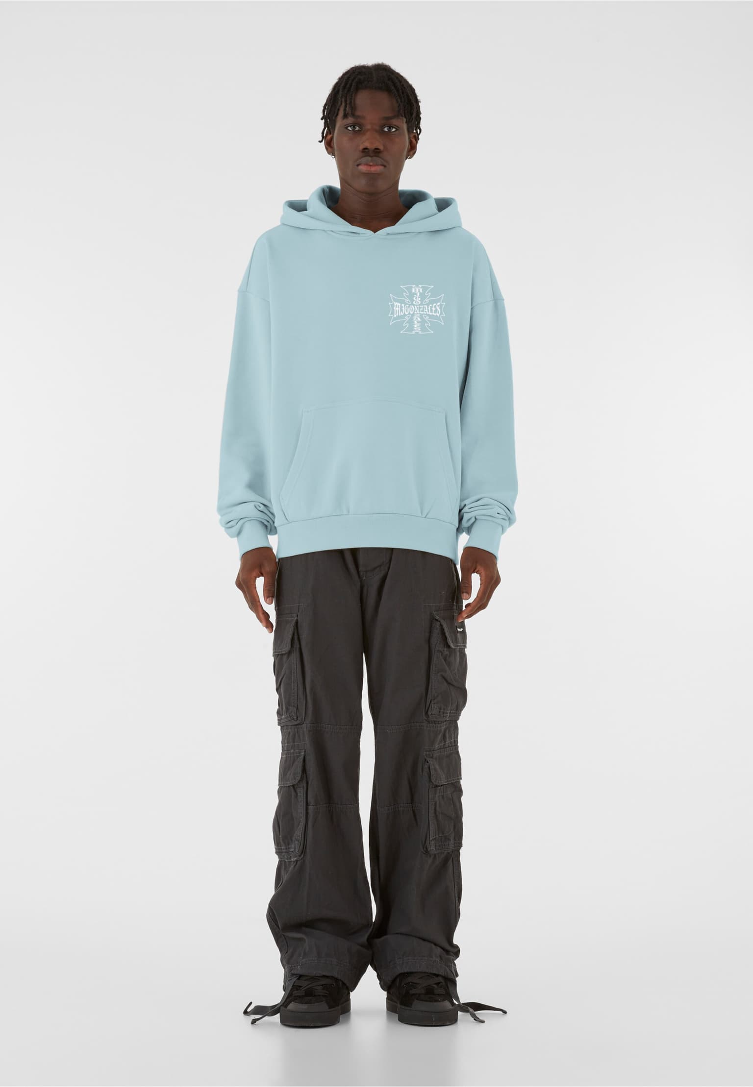 MJ Gonzales MJG Heavy Oversized Hoody - Iron Cross – Bild 3