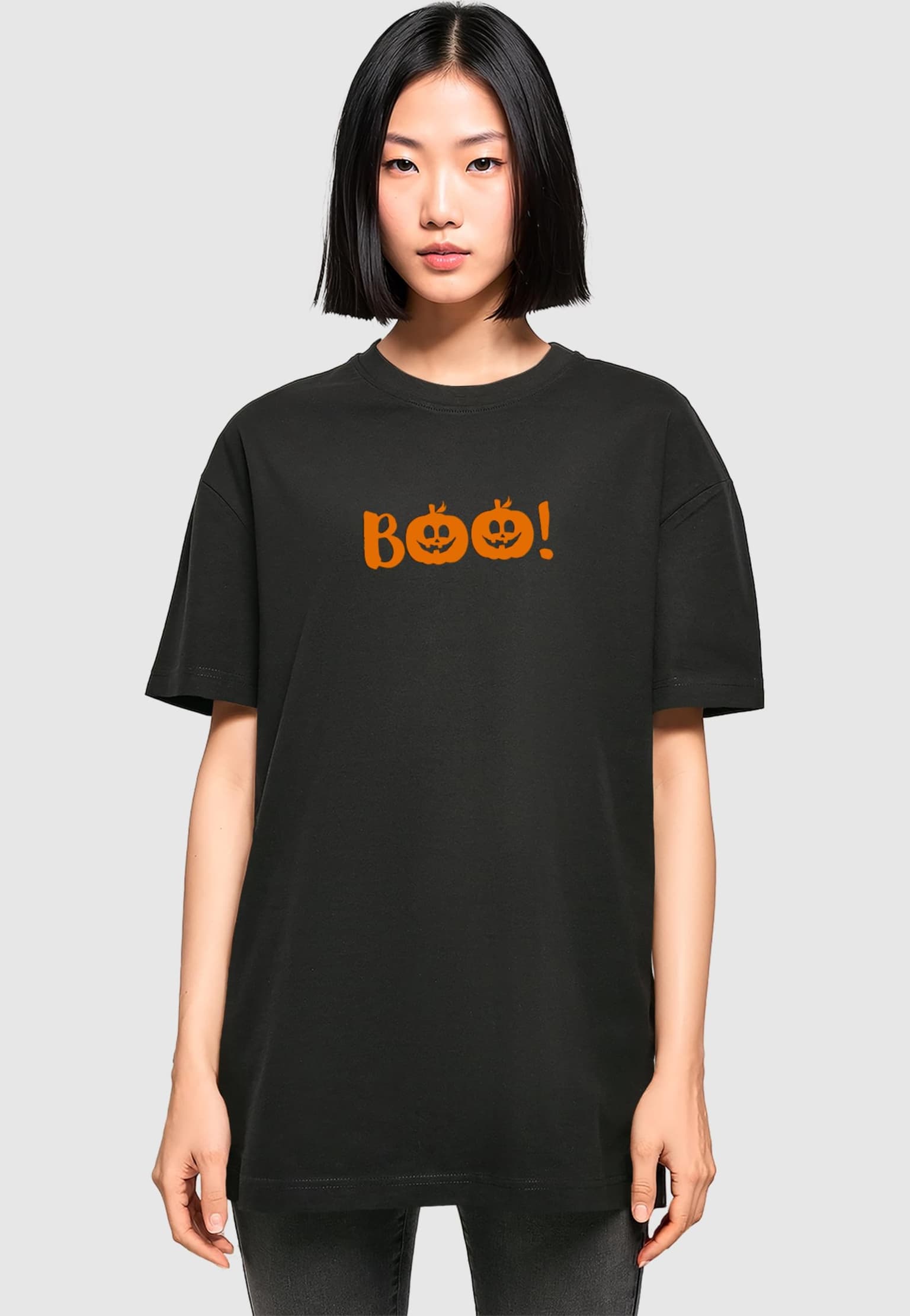 Merchcode Ladies Halloween - Boo Pumpkin Tee