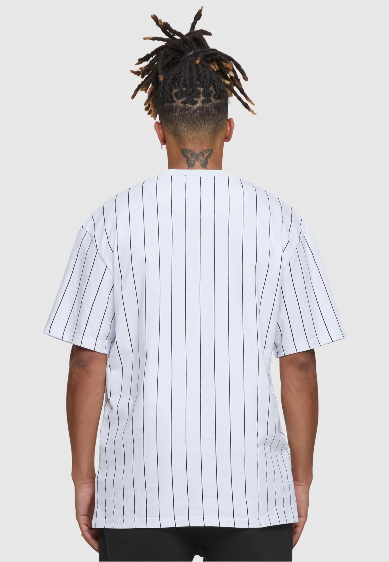 Karl Kani Small Signature Pinstripe Tee white – Bild 2