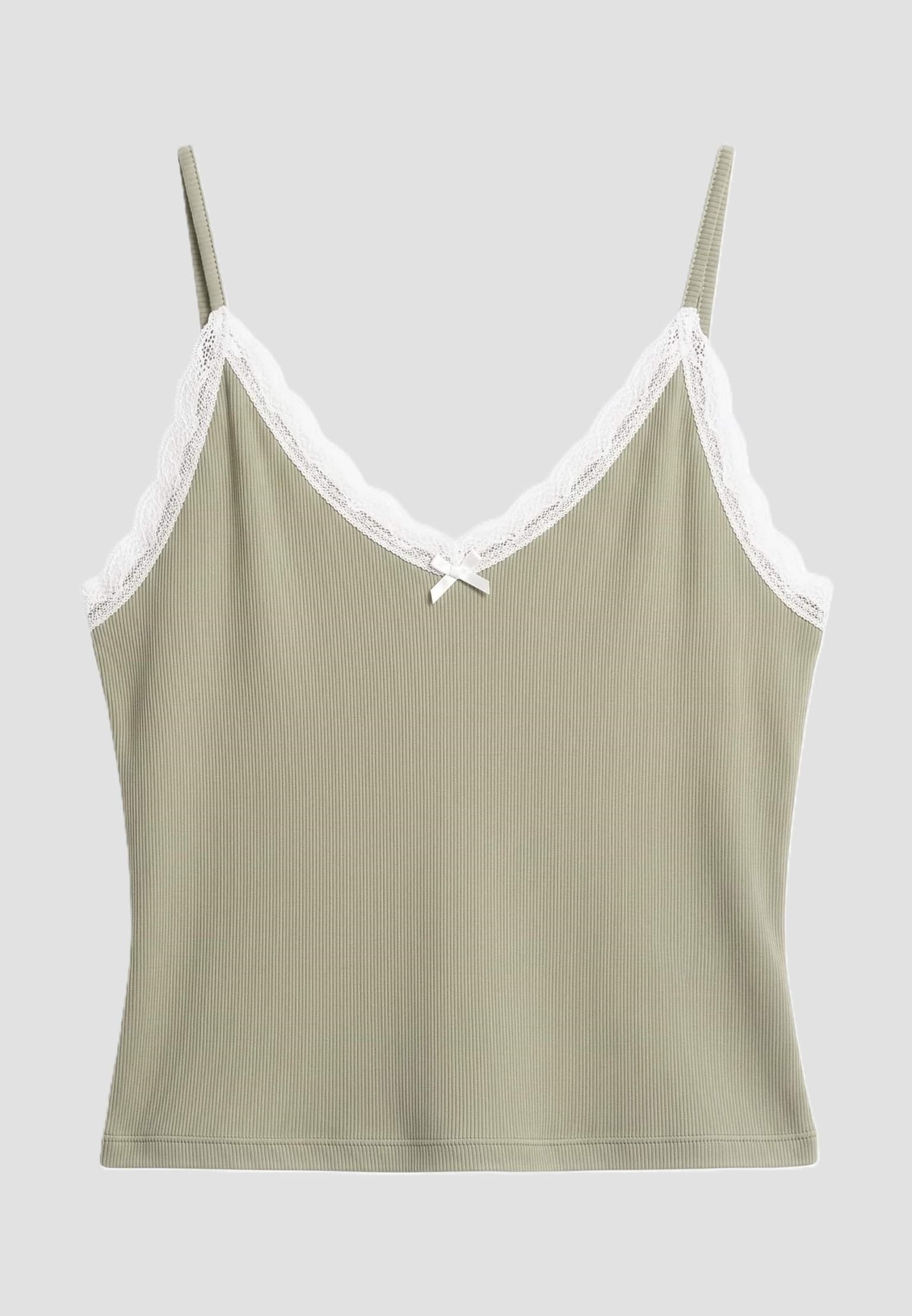Urban Classics Ladies V-Neck Lace Top 2-Pack – Bild 4