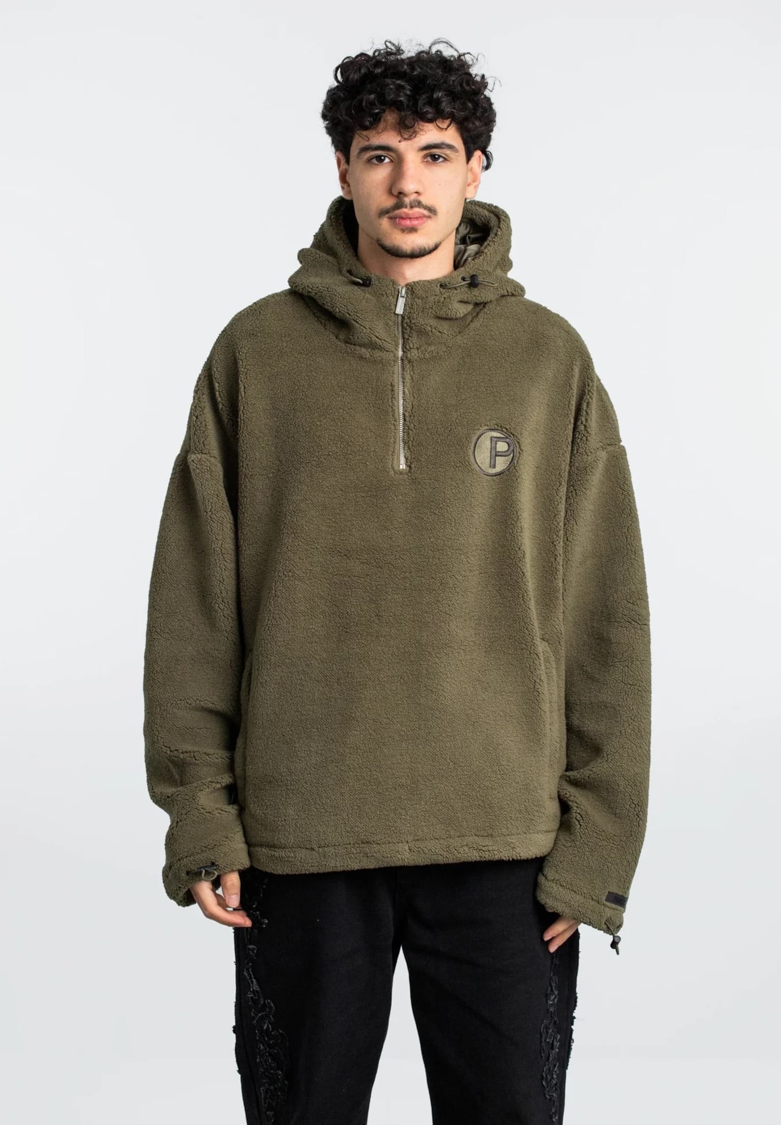 PEGADOR Fall Teddy Halfzip Hoodie