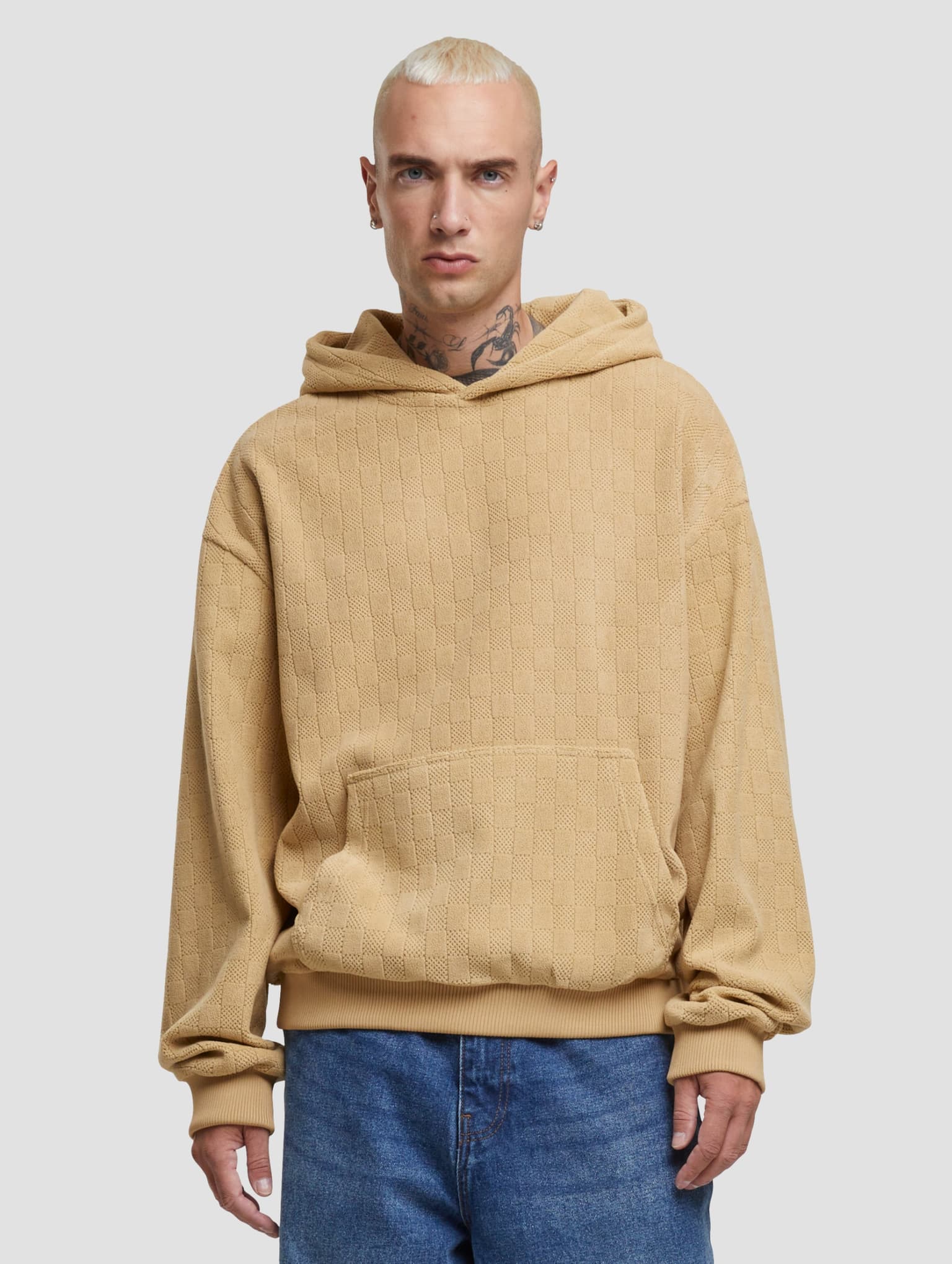 Urban Classics Jaquard Velvet Hoodie