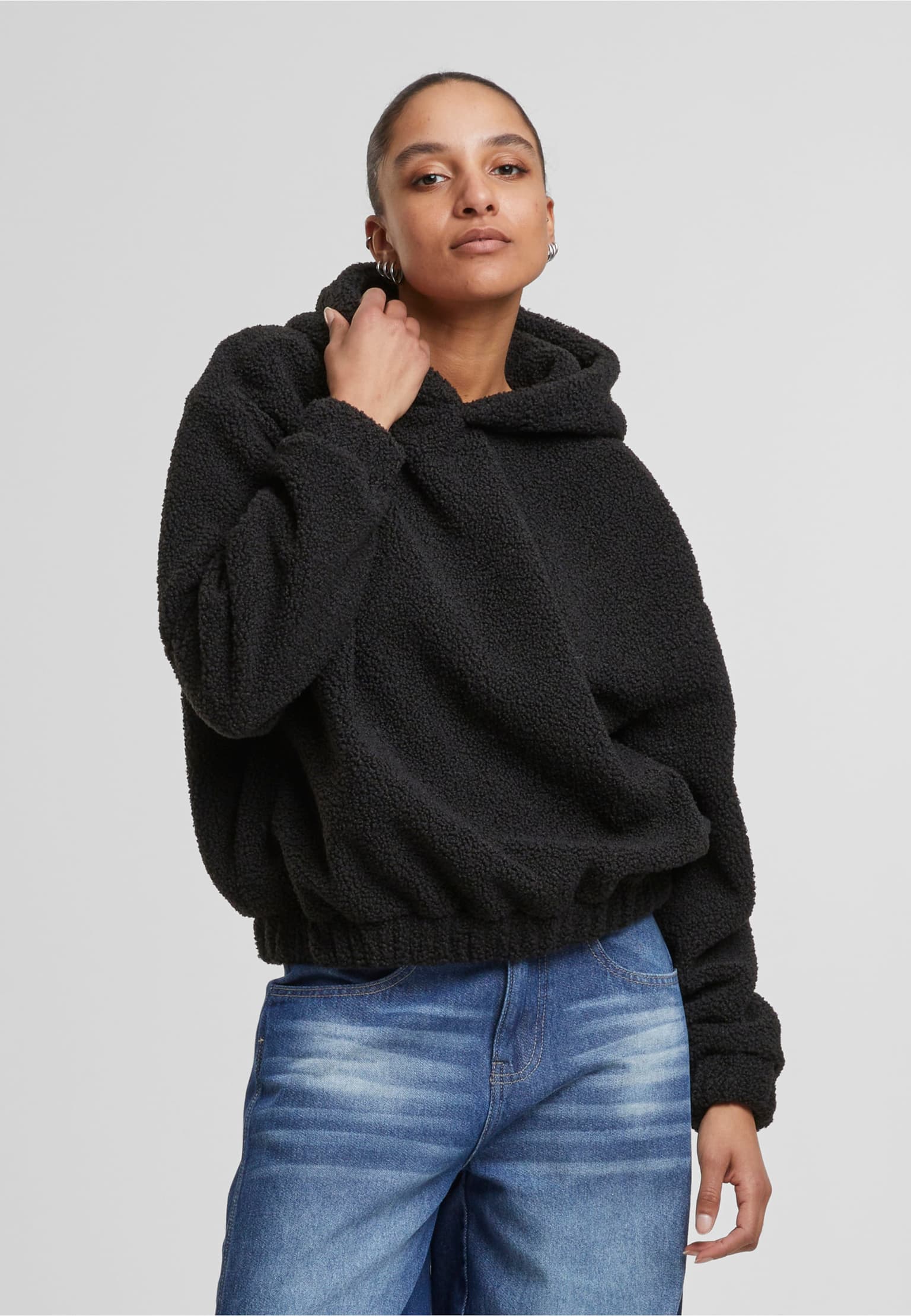 Urban Classics Ladies Oversized Bonded Sherpa Hoody