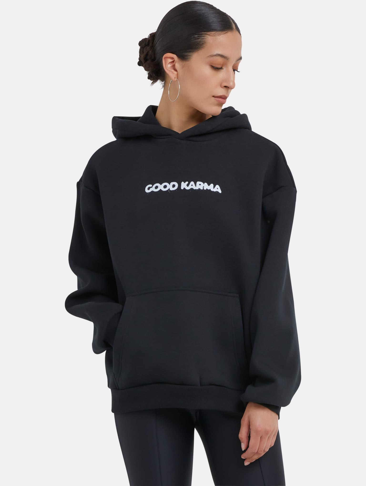 Miss Tee Karma Butterfly Ladies Fluffy Hoody