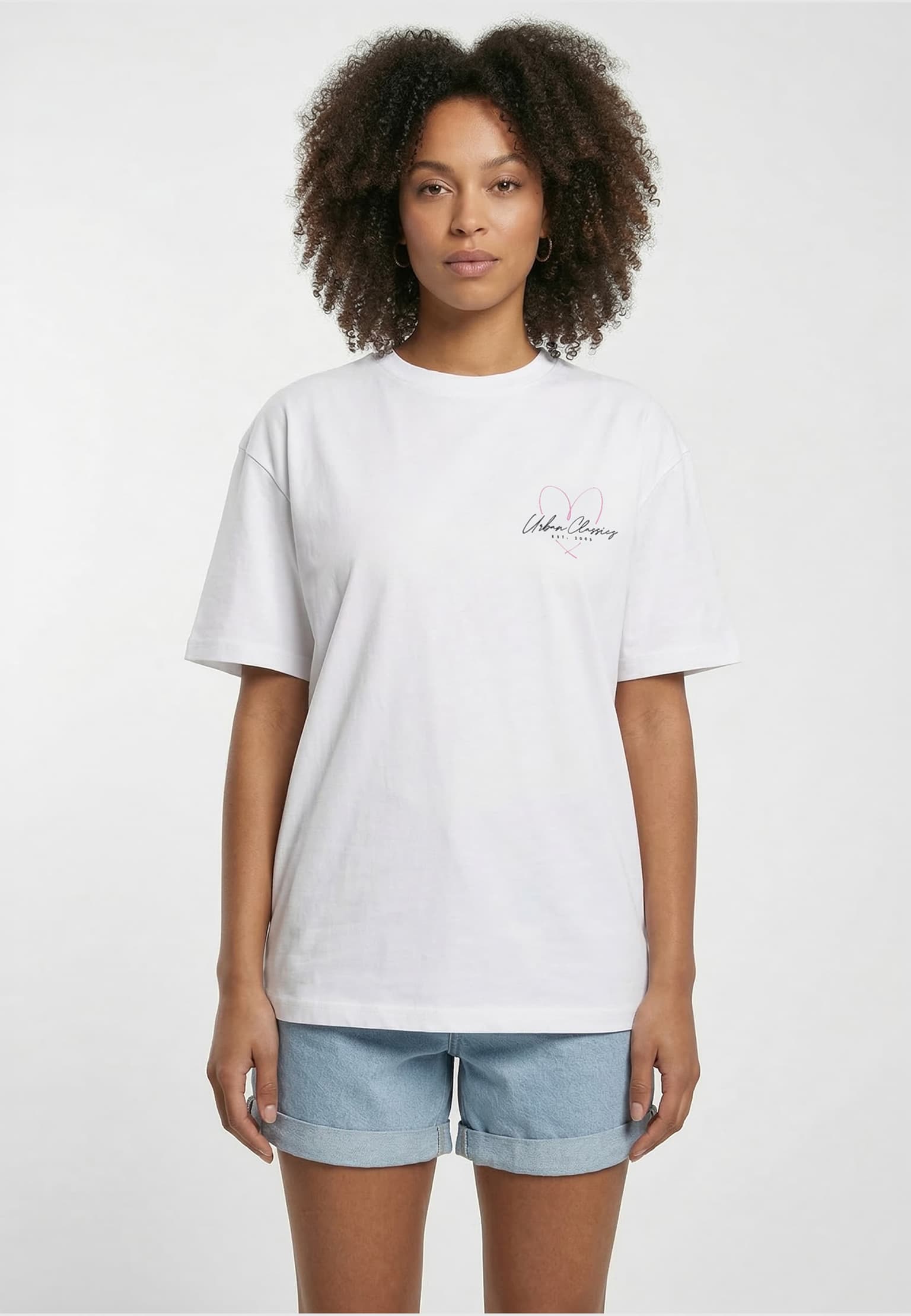 Urban Classics Ladies Classic Heart Logo Loose Tee