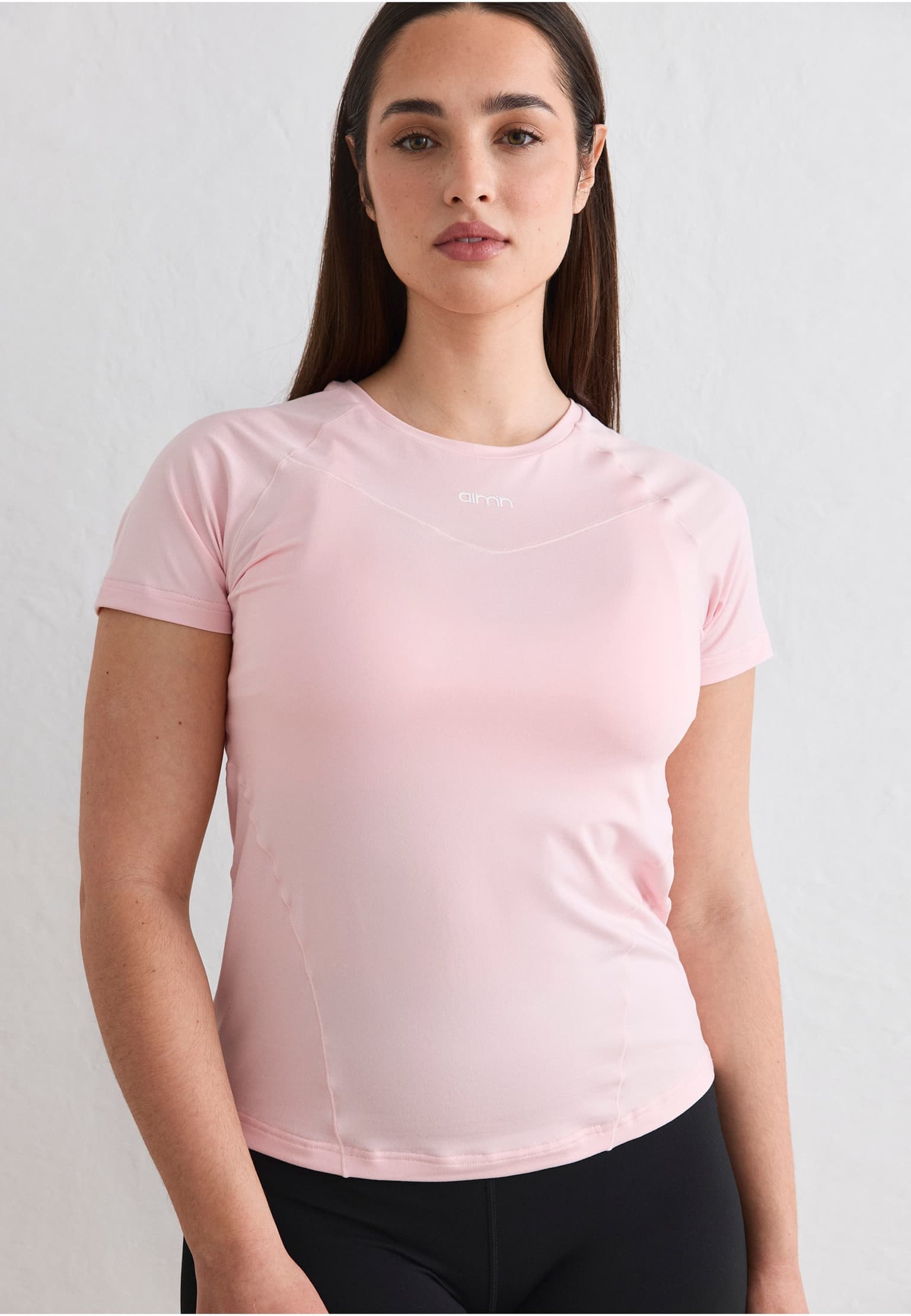aimn Soft Basic Short Sleeve