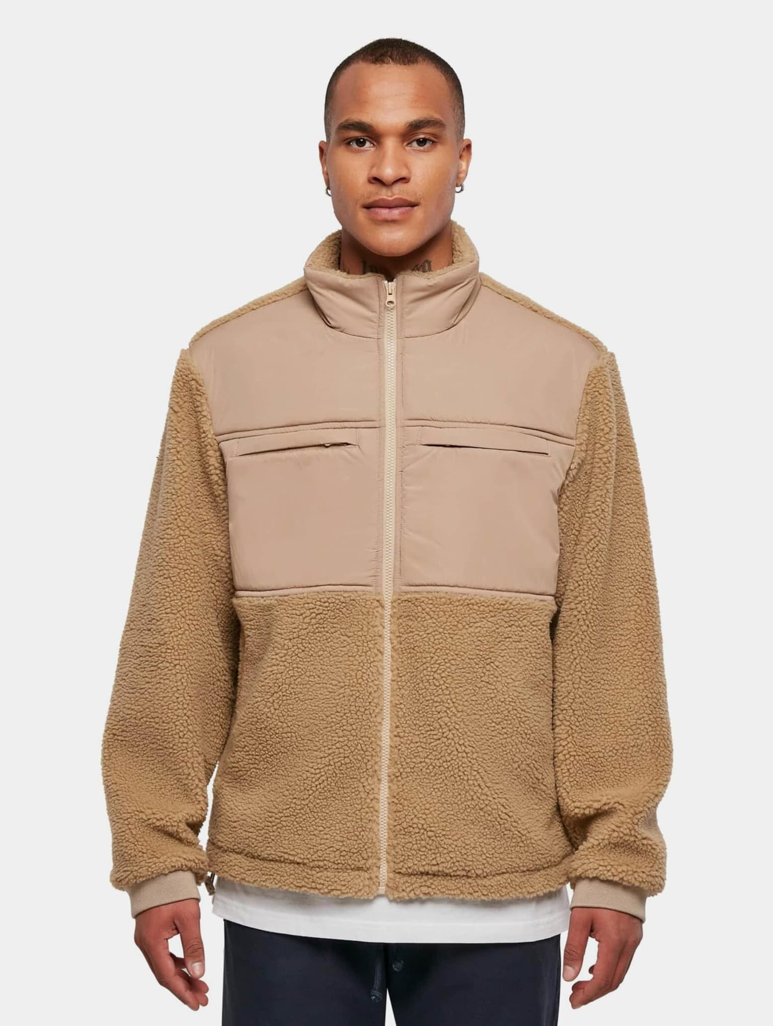 Urban Classics Patched Sherpa Jacket