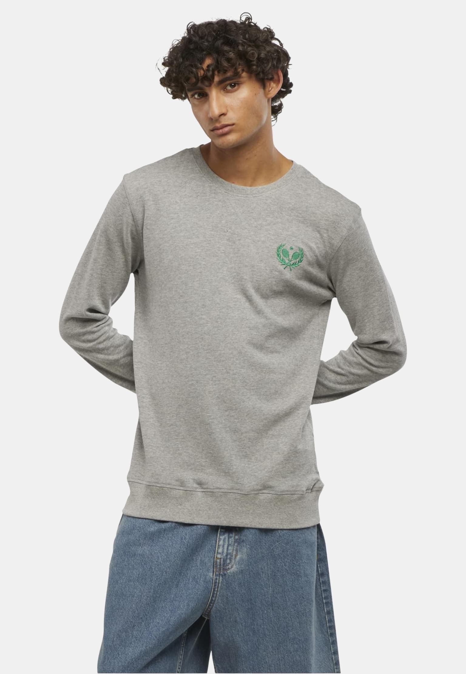 Mister Tee Courtside Sports EMB Light Crew Sweatshirt