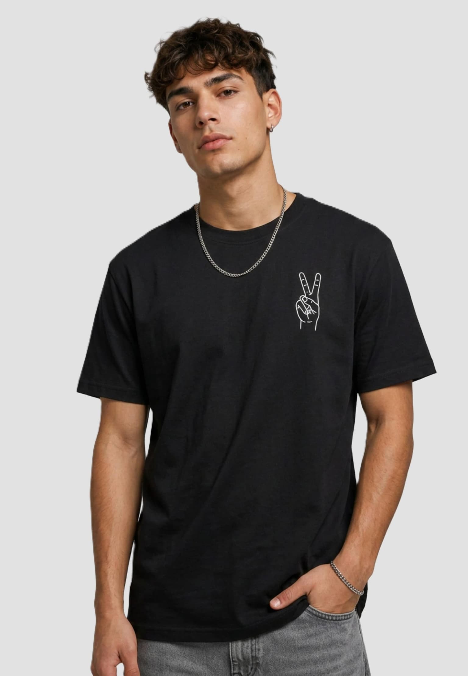 Mister Tee Peace Sign EMB