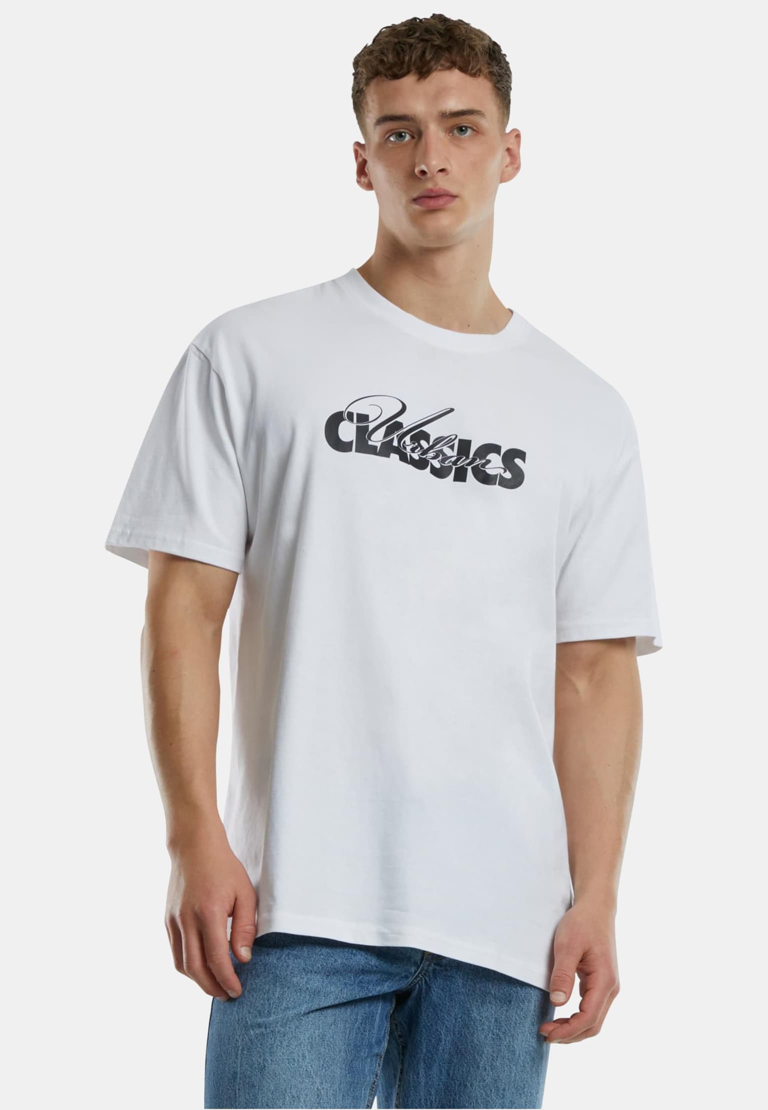 Urban Classics UC Cursive Bold Logo Heavy Oversized Tee