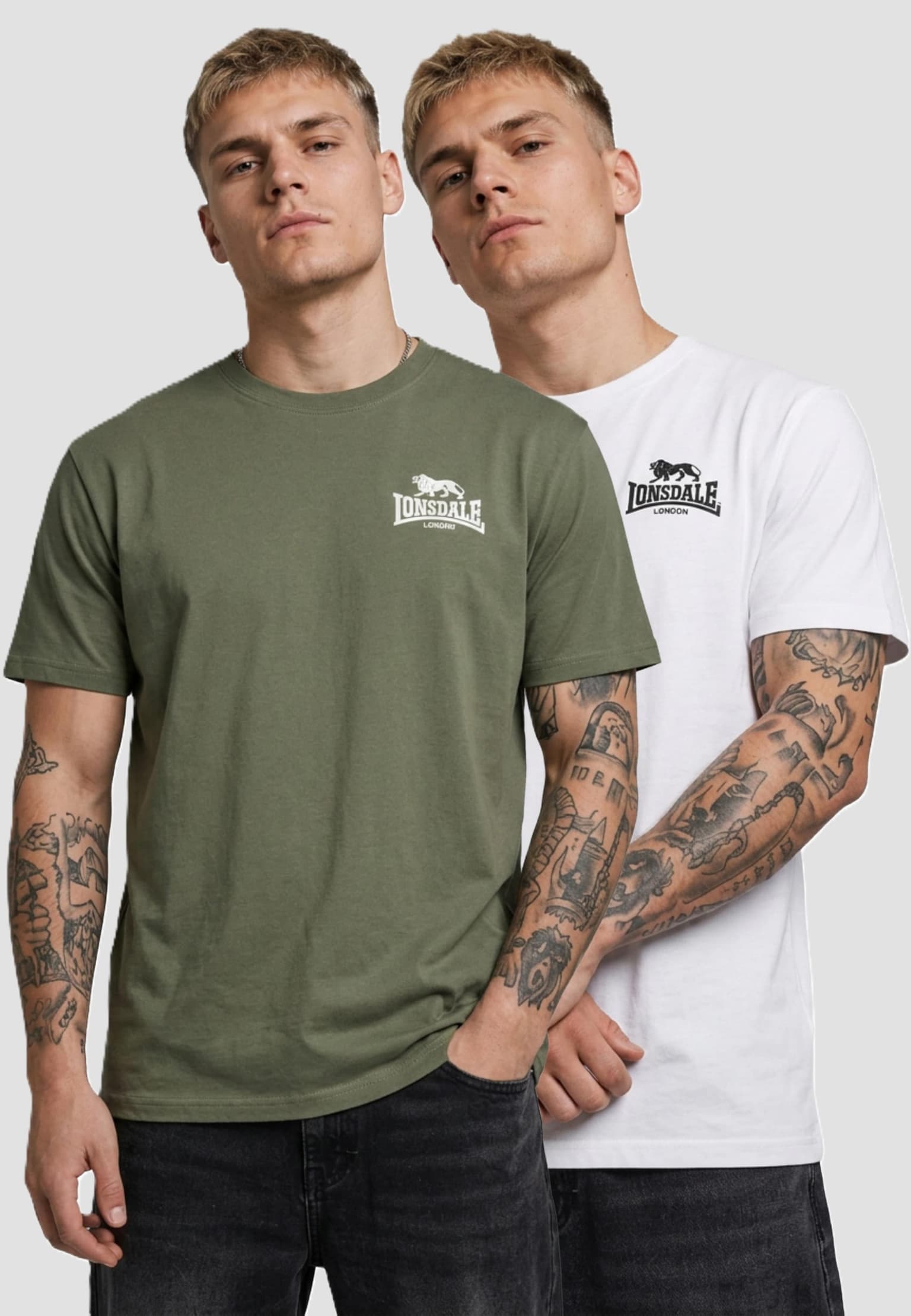 Lonsdale London Blairmore Double Pack T-Shirt