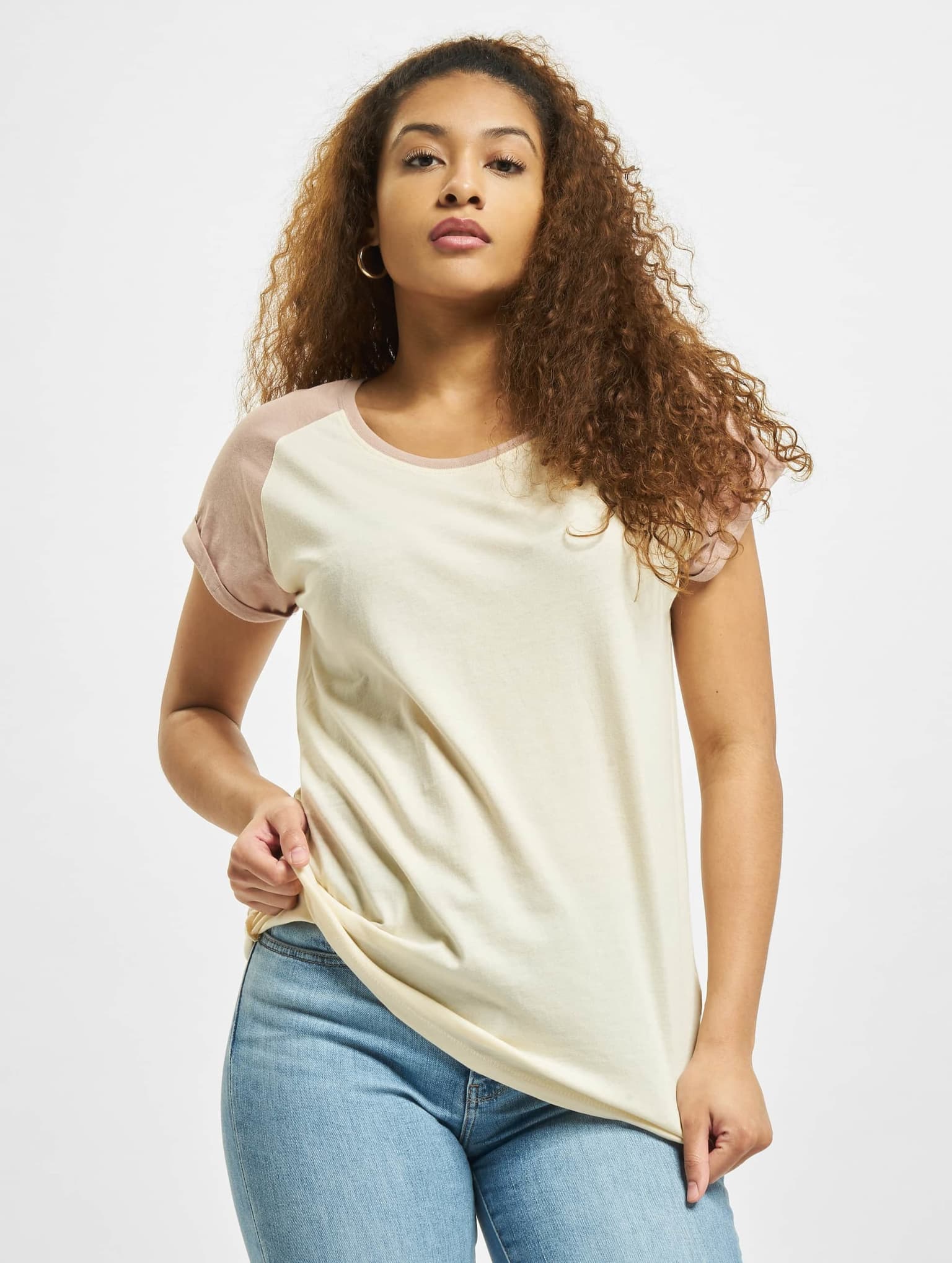 Urban Classics Ladies Contrast Raglan Tee