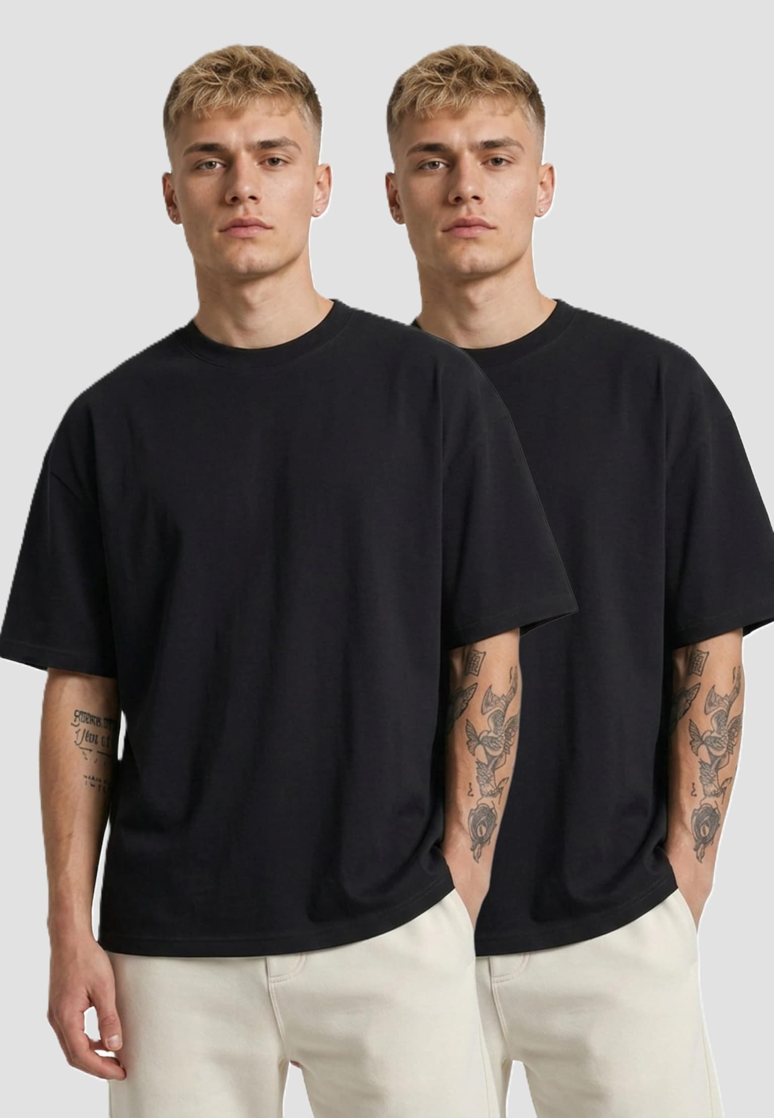 Urban Classics Heavy Jersey Oversized Tee 2-Pack