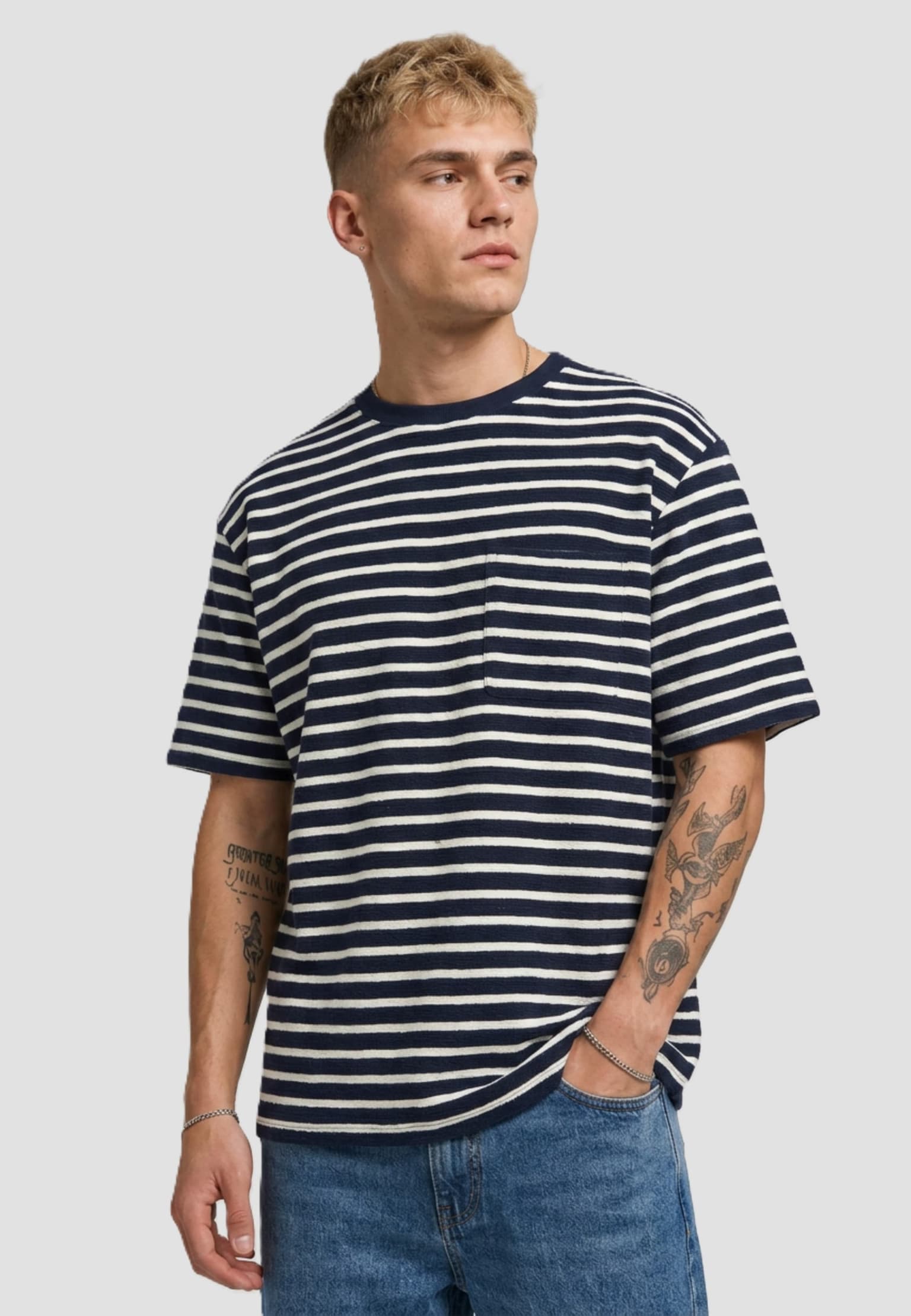 Dstrezzed Louie Stripe Tee