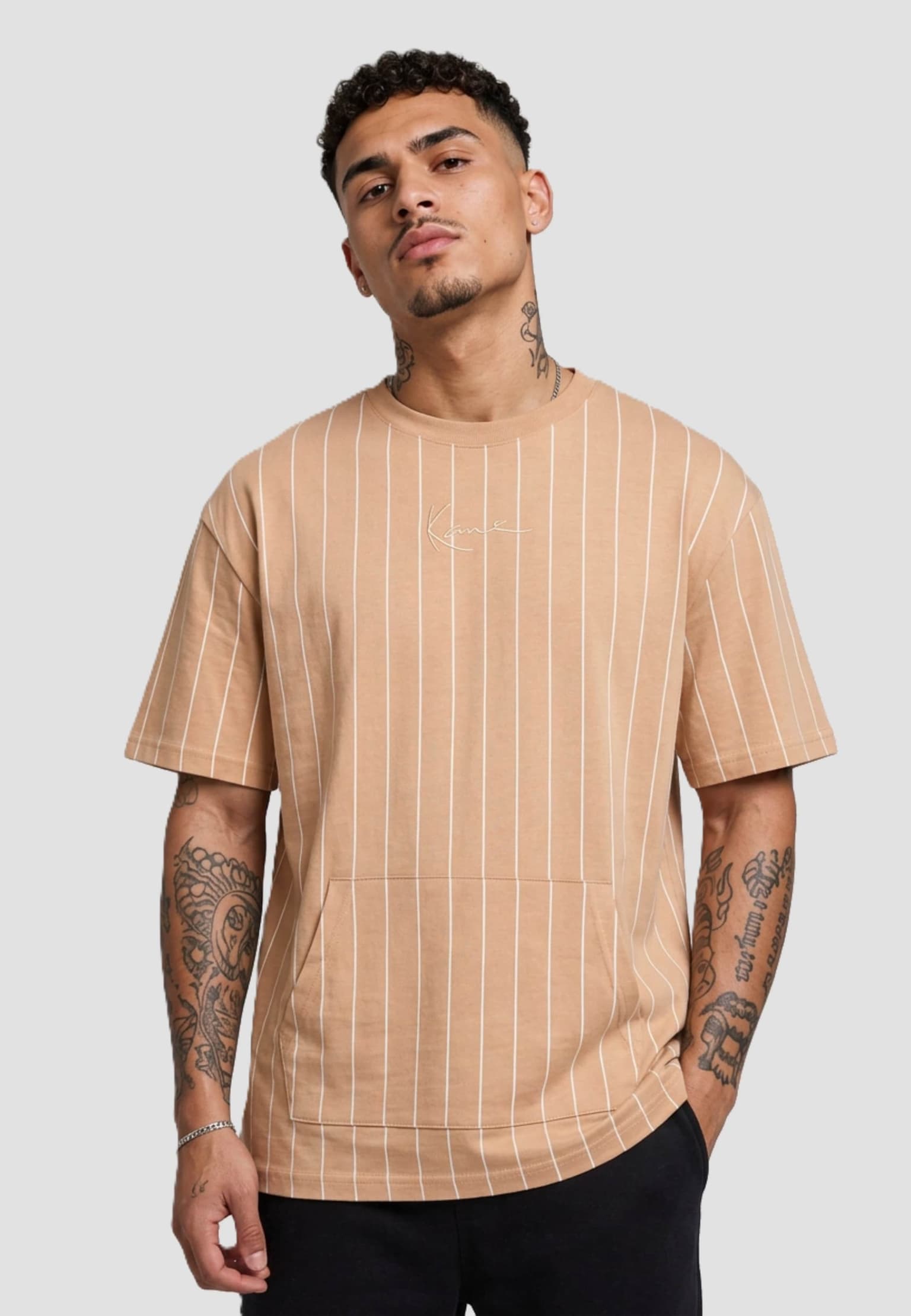 Karl Kani Small Signature Essential Pinstripe Tee