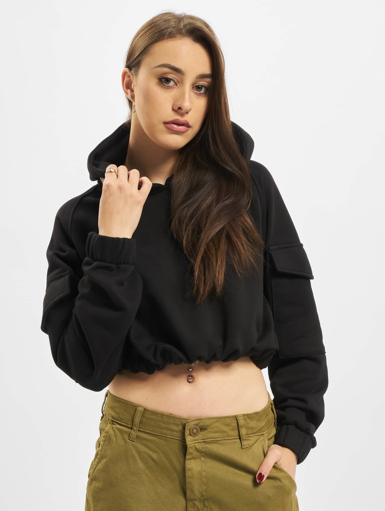 Urban Classics Ladies Short Worker Hoody