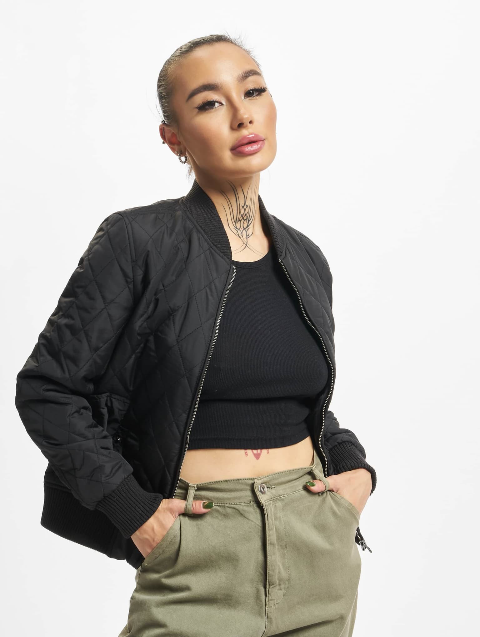 Urban Classics Ladies Diamond Quilt Nylon Jacket