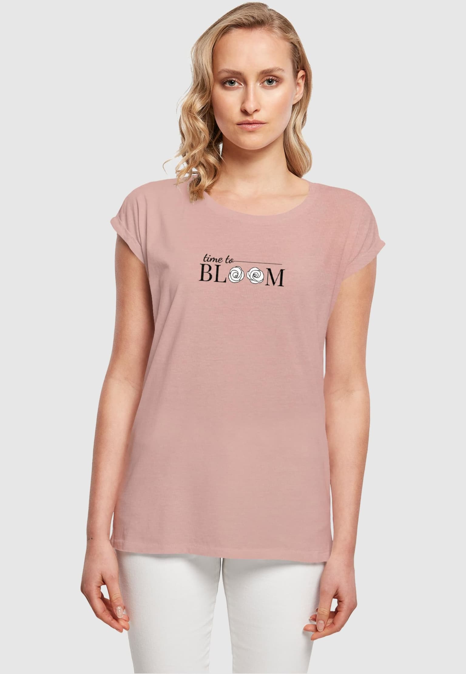 Merchcode Ladies Time to bloom - Extended Shoulder Tee