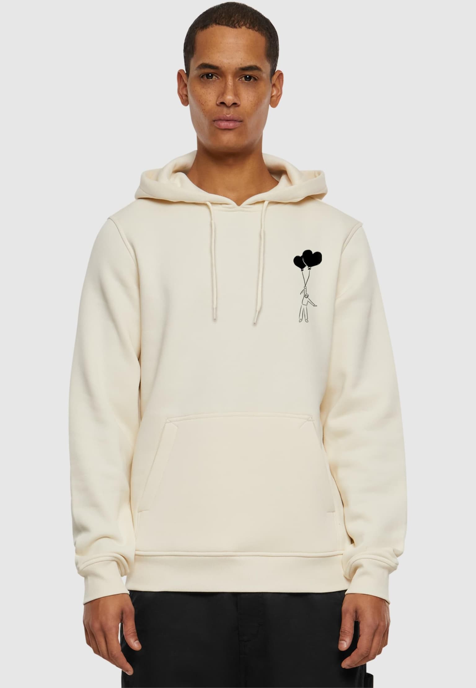 Merchcode Love In The Air Fitted Heavy Hoody