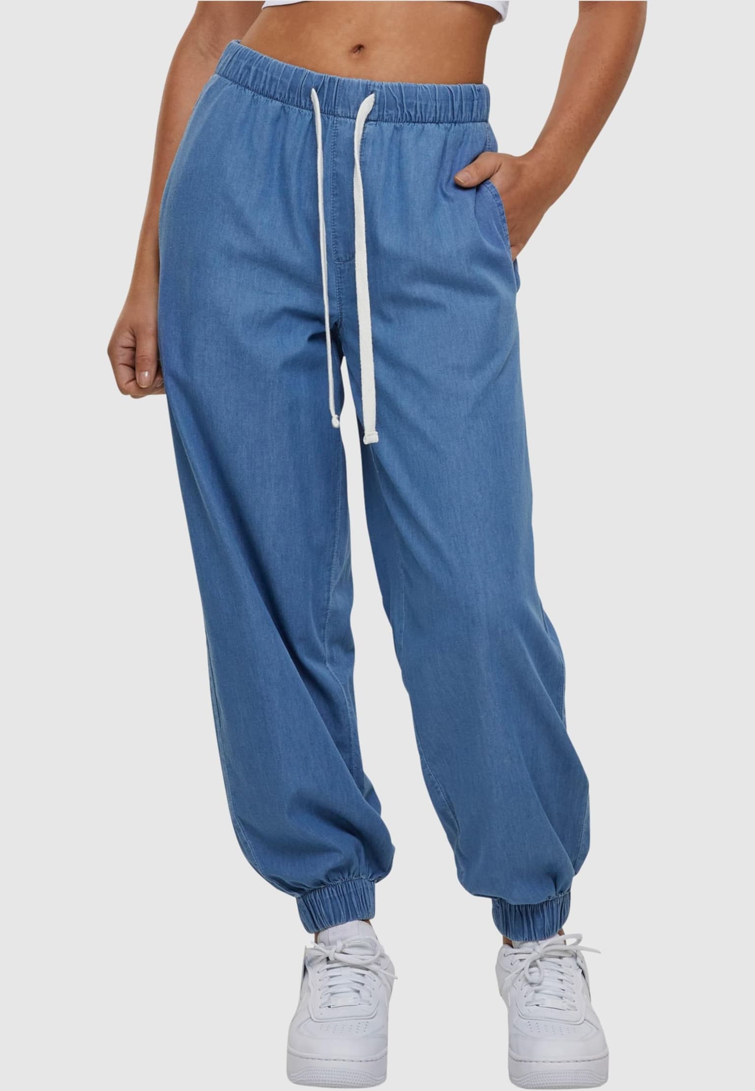 Urban Classics Ladies Light Denim Jogpants