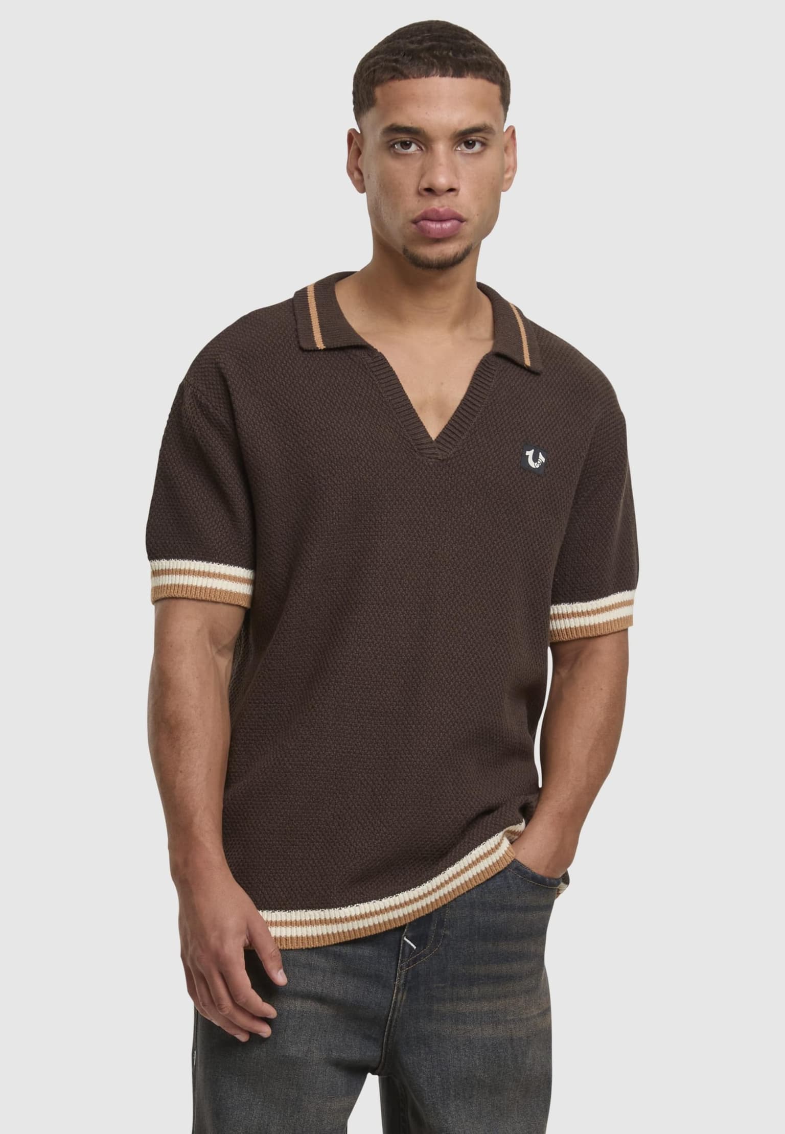 True Religion SS SWEATER KNIT POLO