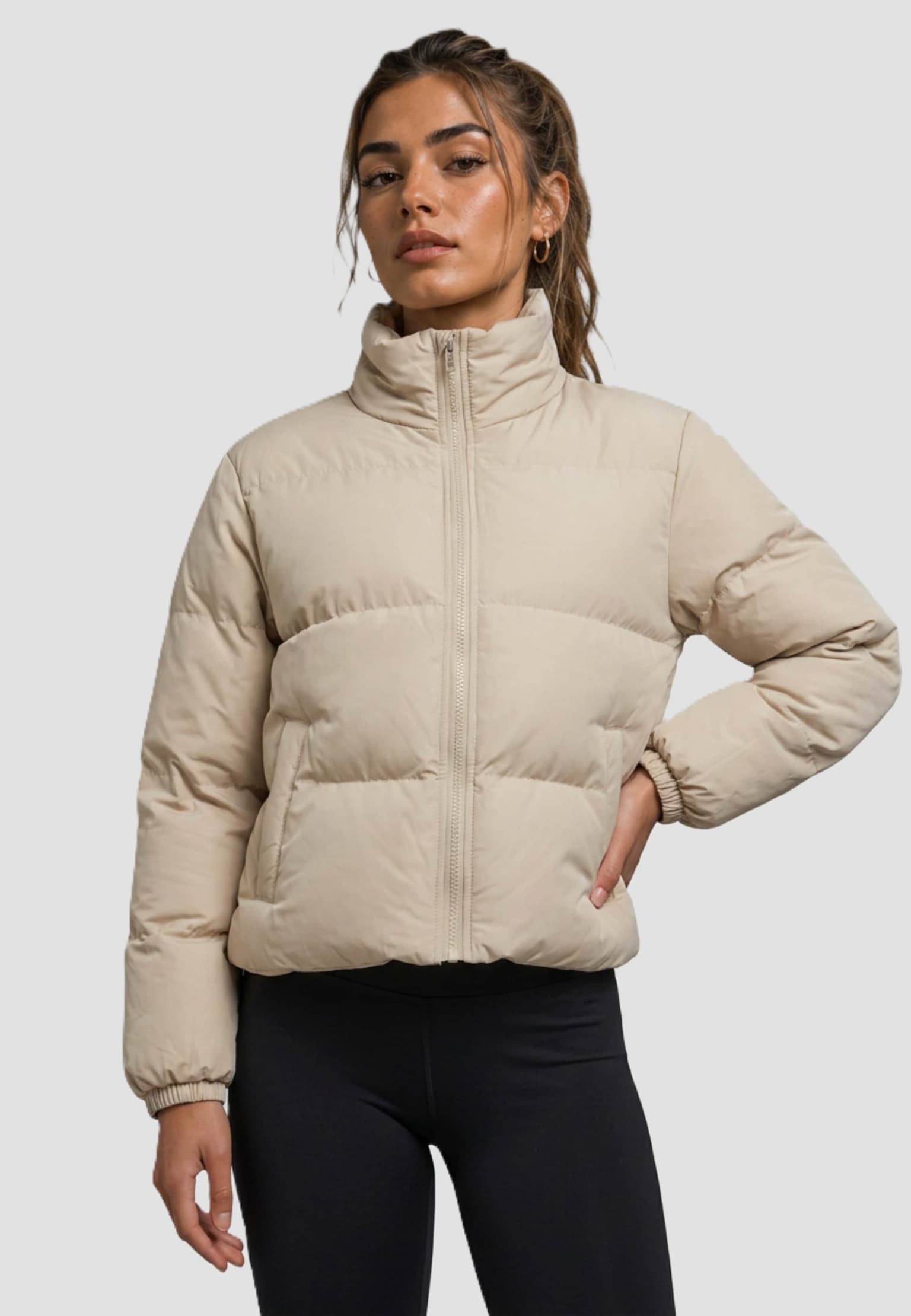 Urban Classics Ladies Short Peached Puffer Jacket