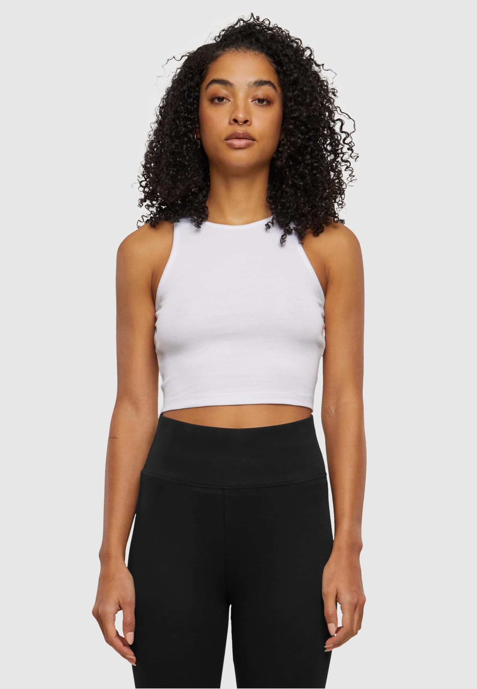 Urban Classics Ladies Essentials Cropped Rib Top