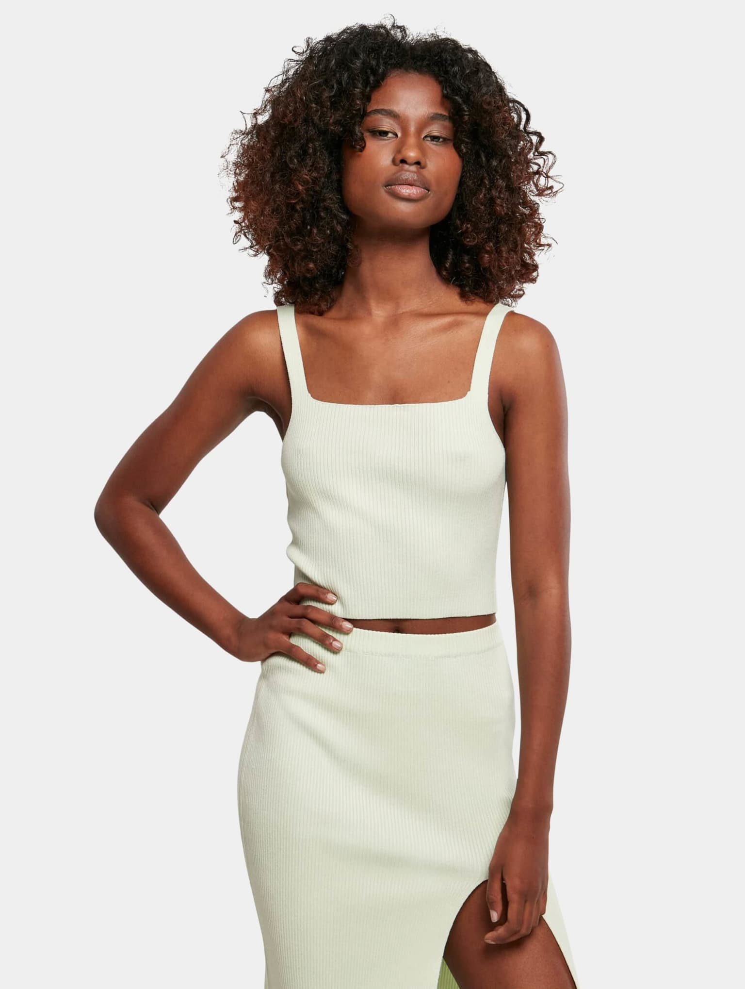 Urban Classics Ladies Cropped Knit Top