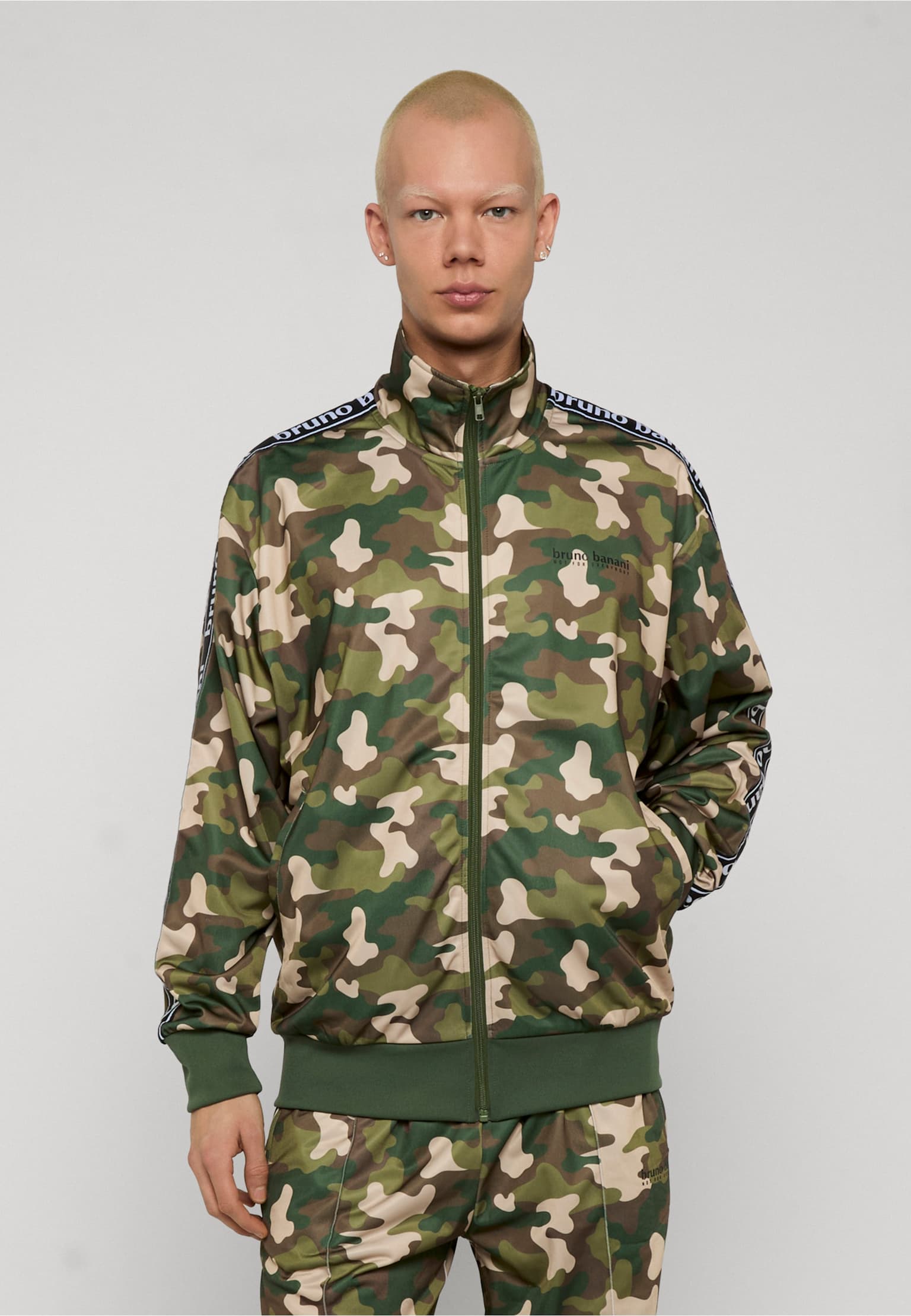Bruno Banani Tape Logo Print Trackjacket