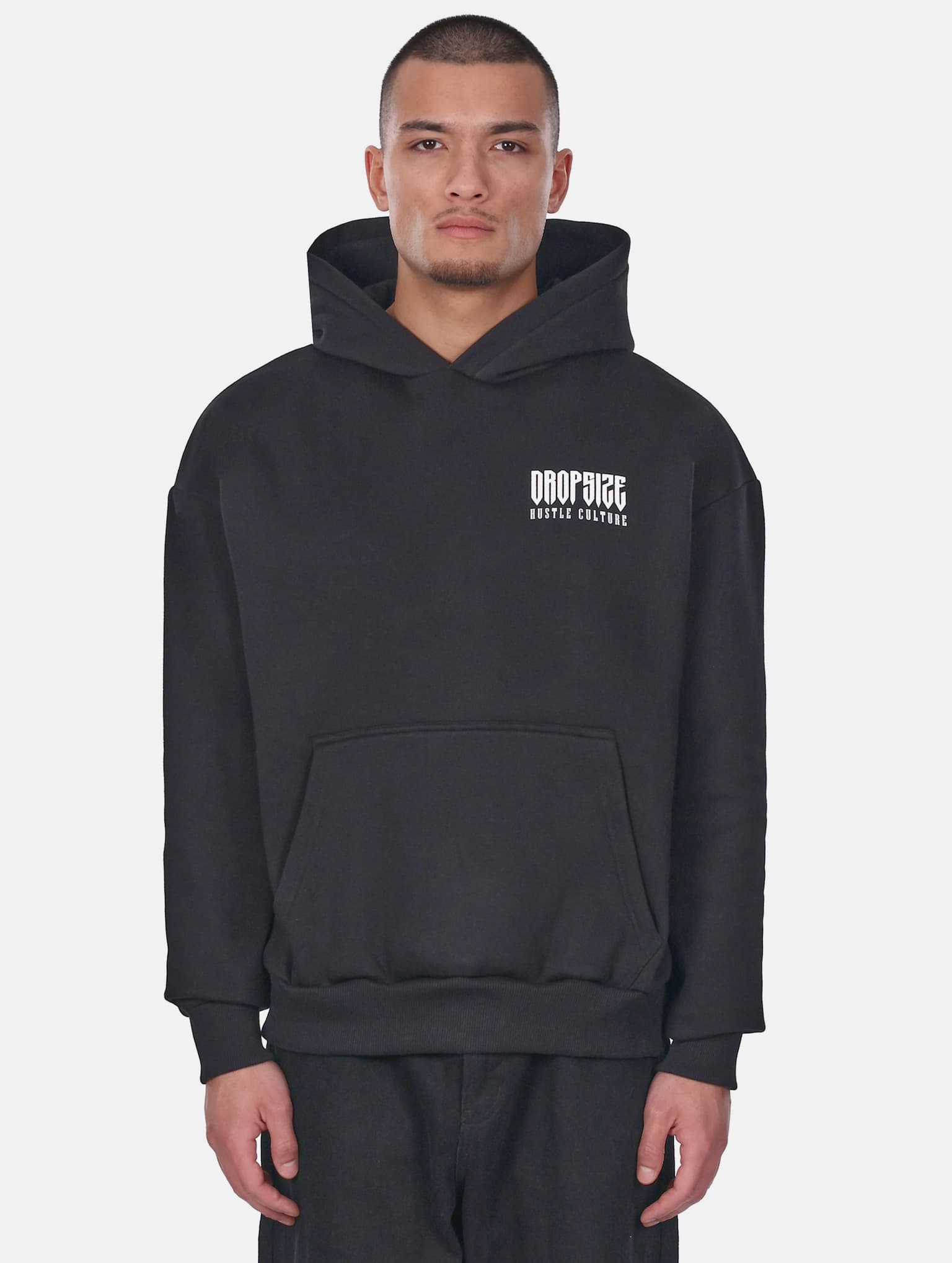 Dropsize HEAVY OVERSIZE EMBO HOODIE