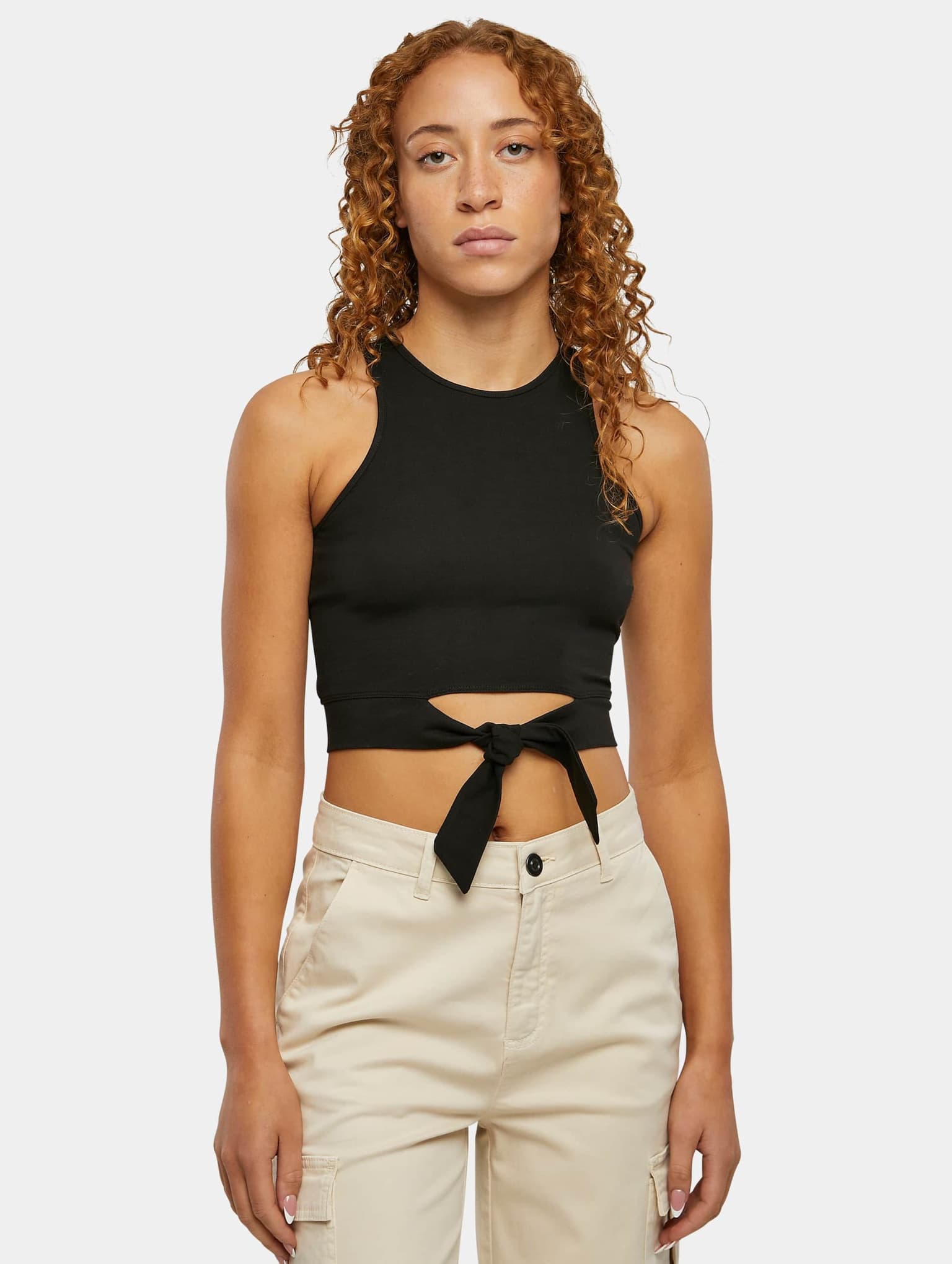 Urban Classics Ladies Cropped Knot Top