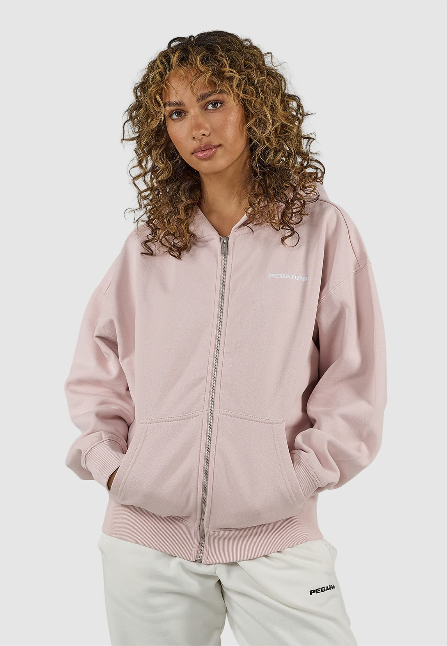 PEGADOR Clarita Oversized Sweat Zip Hoodie
