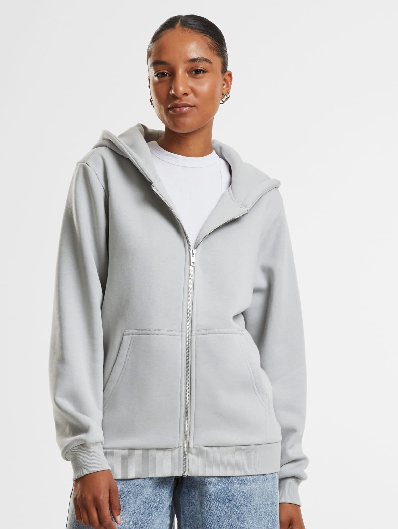 Urban Classics Ladies Fluffy Zip Hoodie