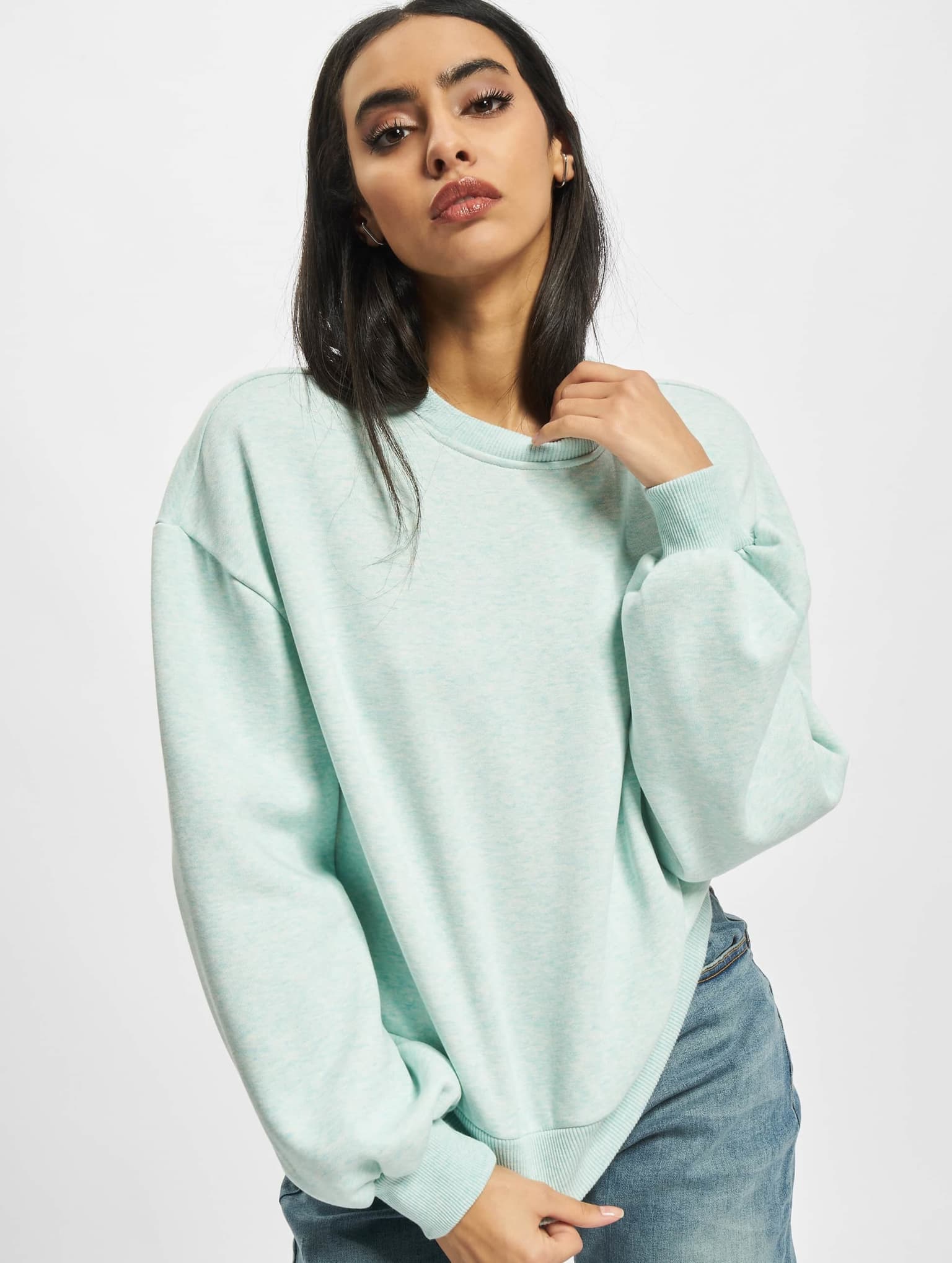 Urban Classics Ladies Oversized Color Melange Crewneck