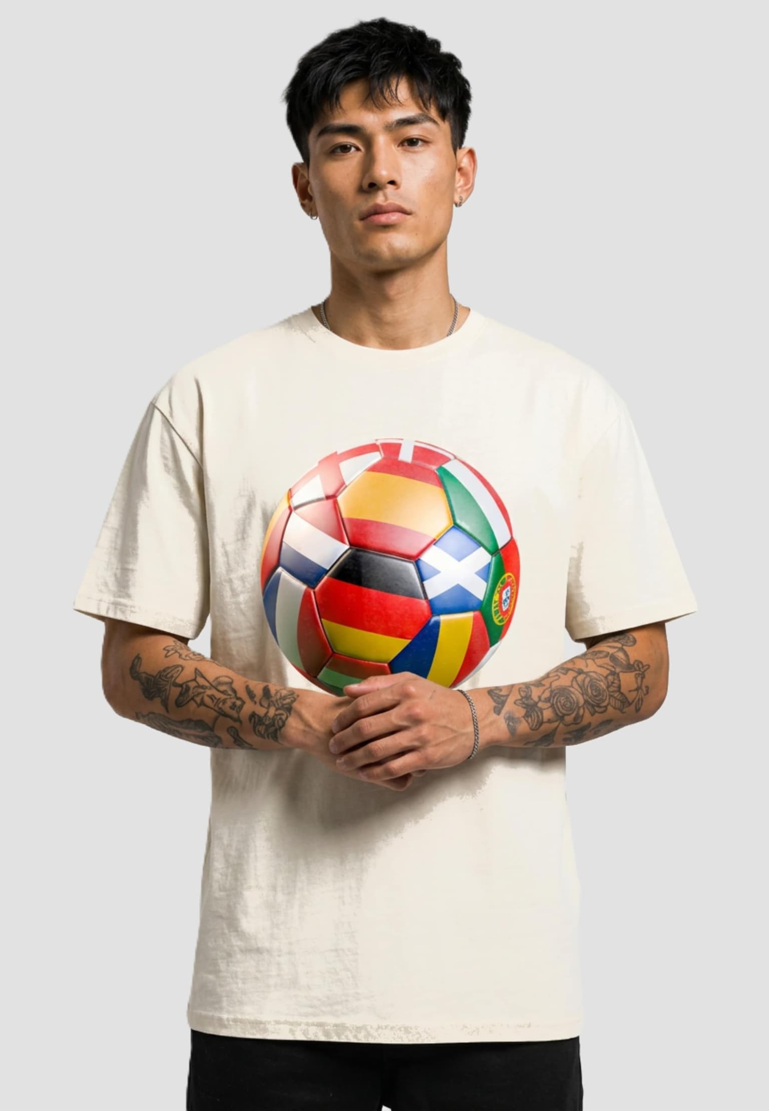 Mister Tee Upscale Football's Coming Home Europe Tour Oversize