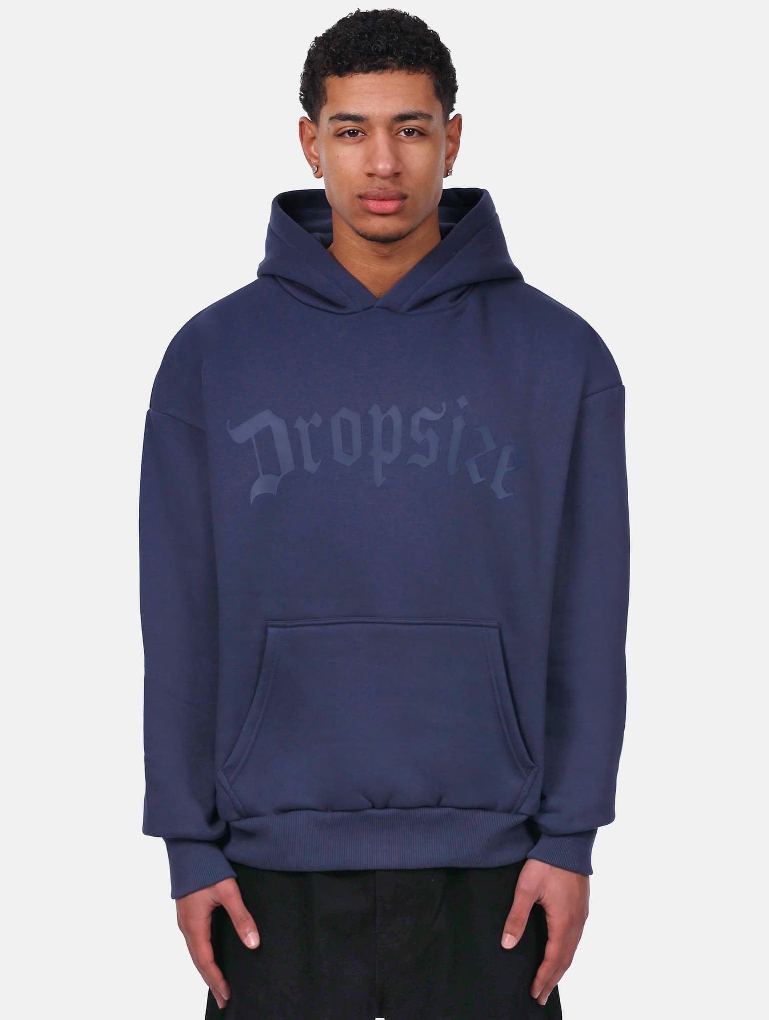 Dropsize Heavy Logo Design Hoodie