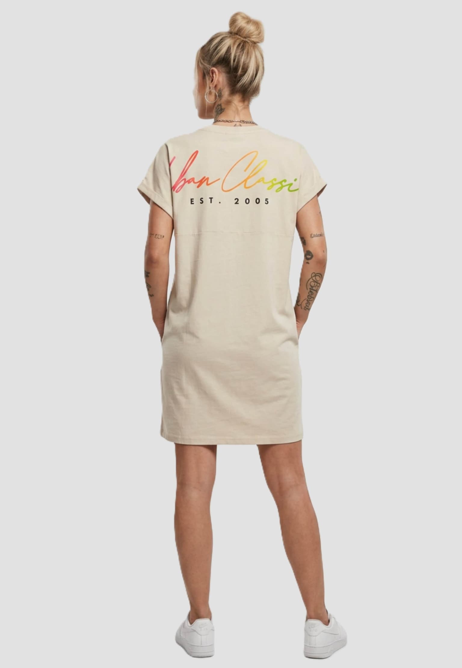 Urban Classics Ladies Rainbow Tee Dress