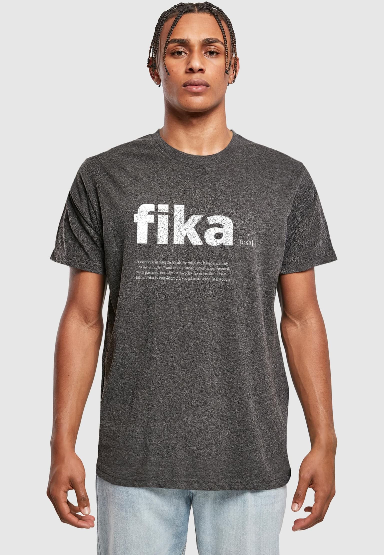 Mister Tee Fika Definition T-Shirt Round Neck
