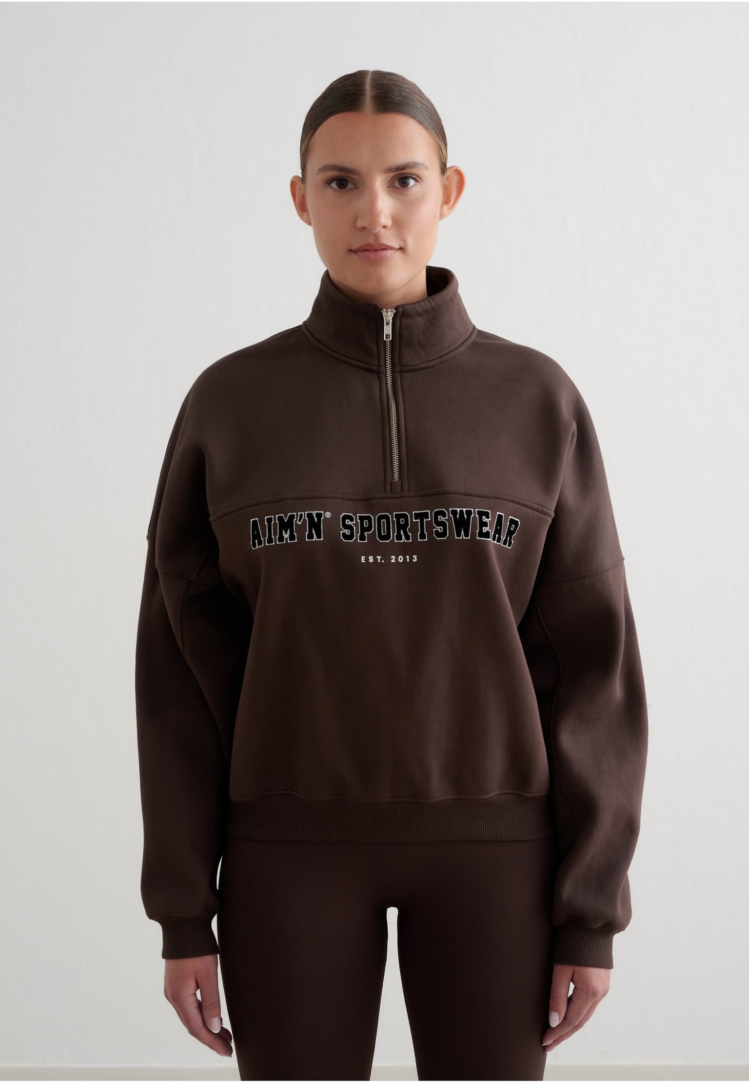 aimn Varsity Sweat Half Zip