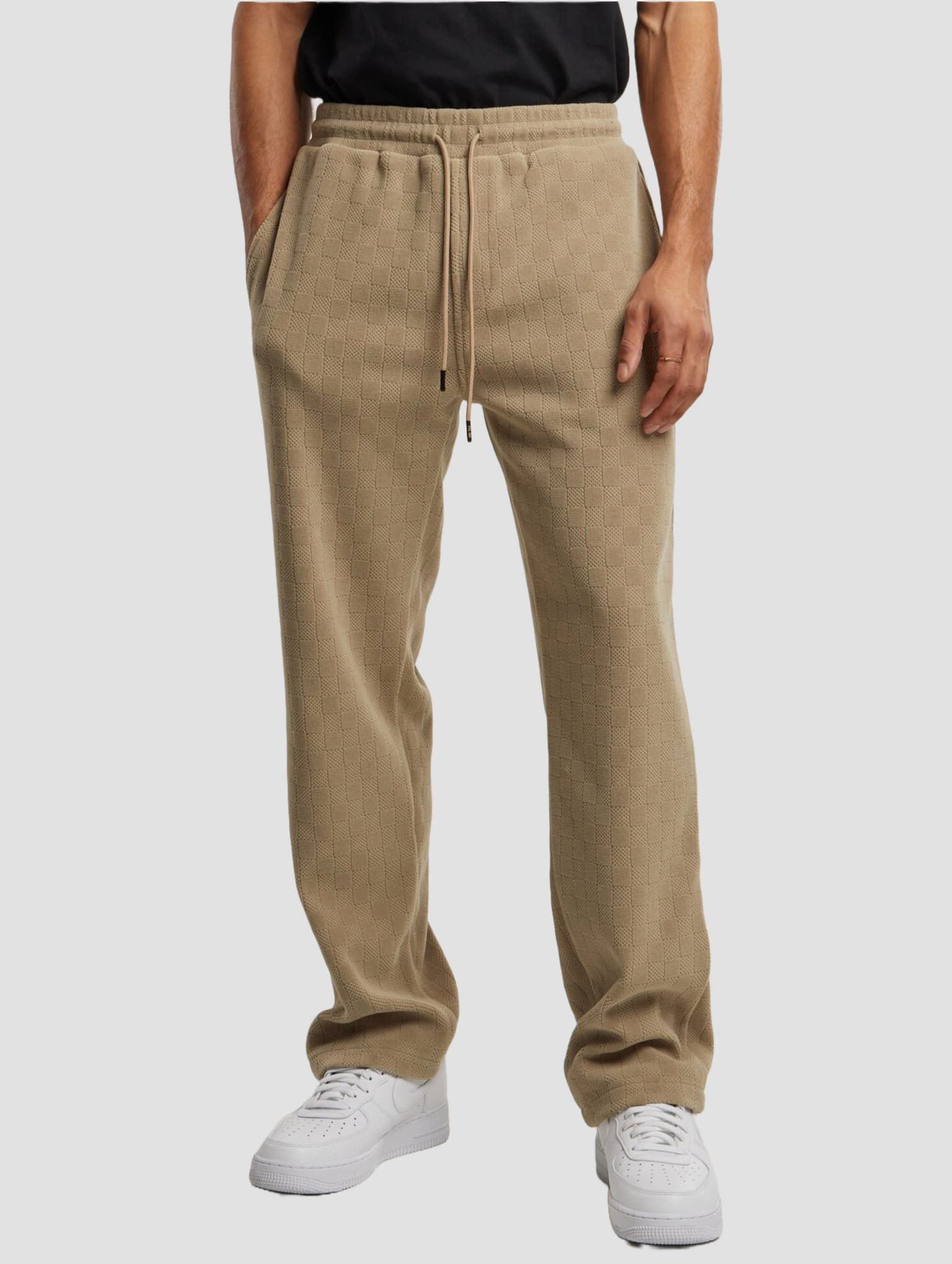 Urban Classics Jacquard Velvet Wide Jogginghose